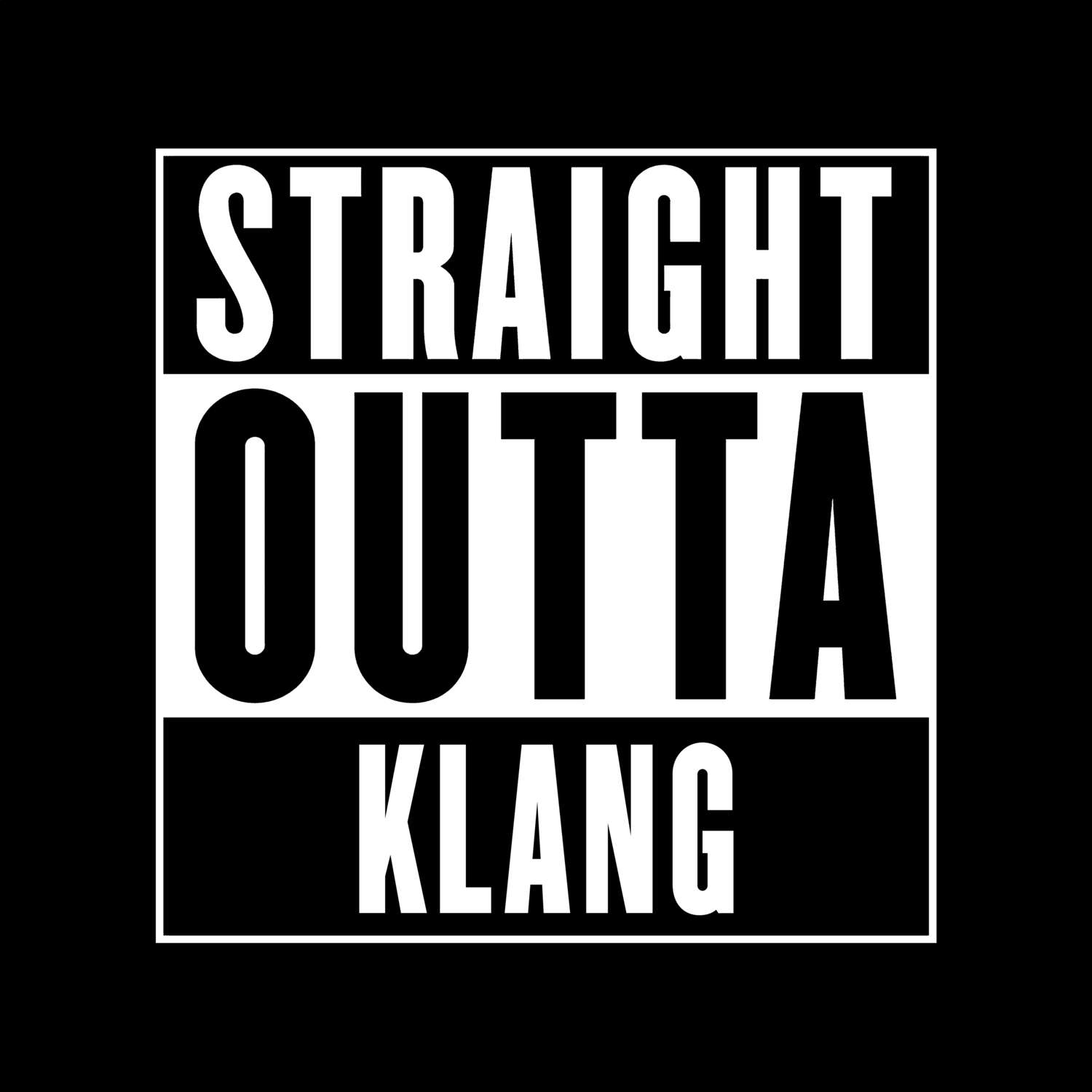 Klang T-Shirt »Straight Outta«