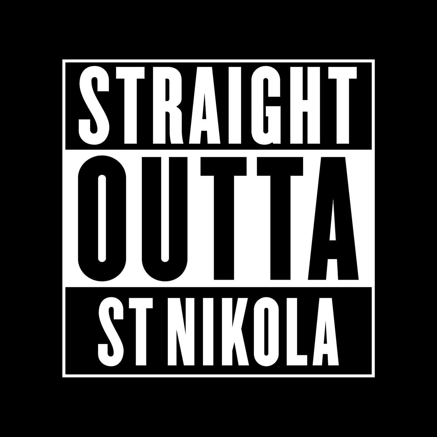St Nikola T-Shirt »Straight Outta«