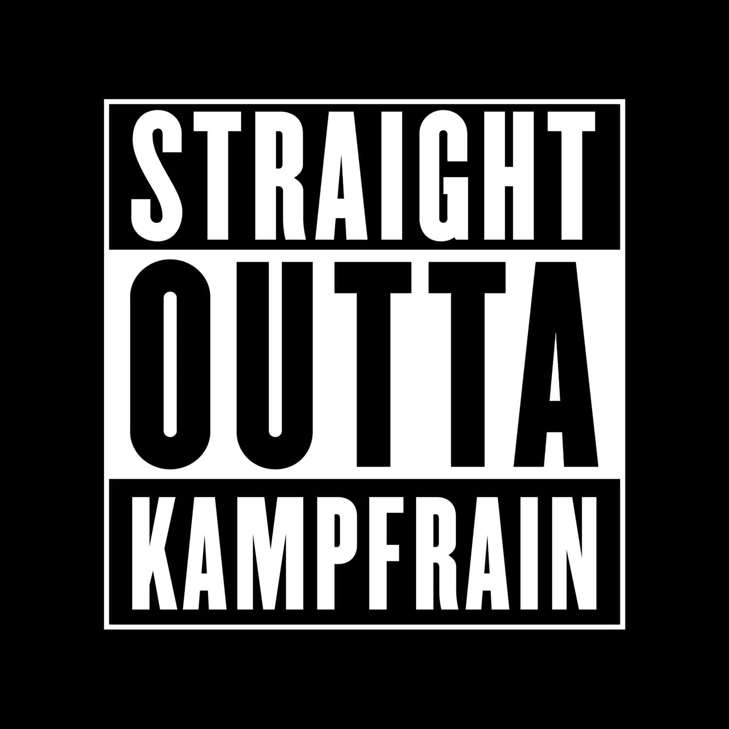 Kampfrain T-Shirt »Straight Outta«