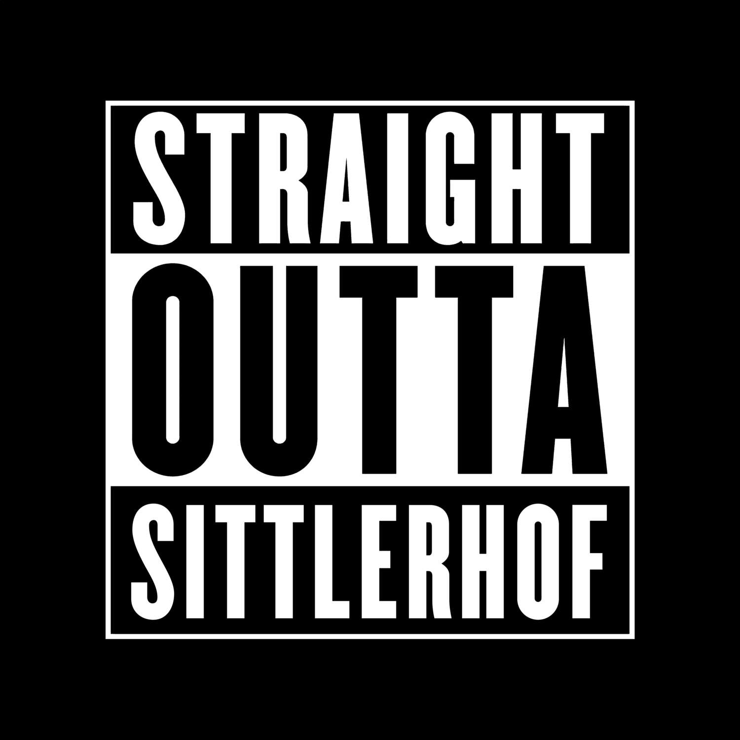 Sittlerhof T-Shirt »Straight Outta«