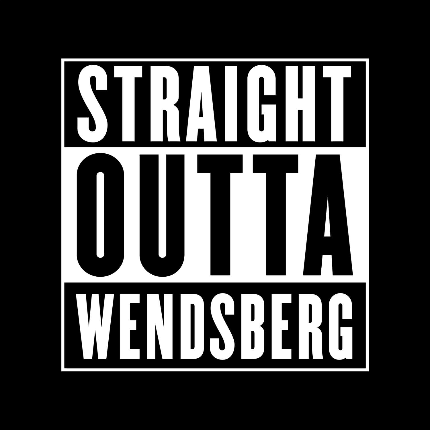Wendsberg T-Shirt »Straight Outta«