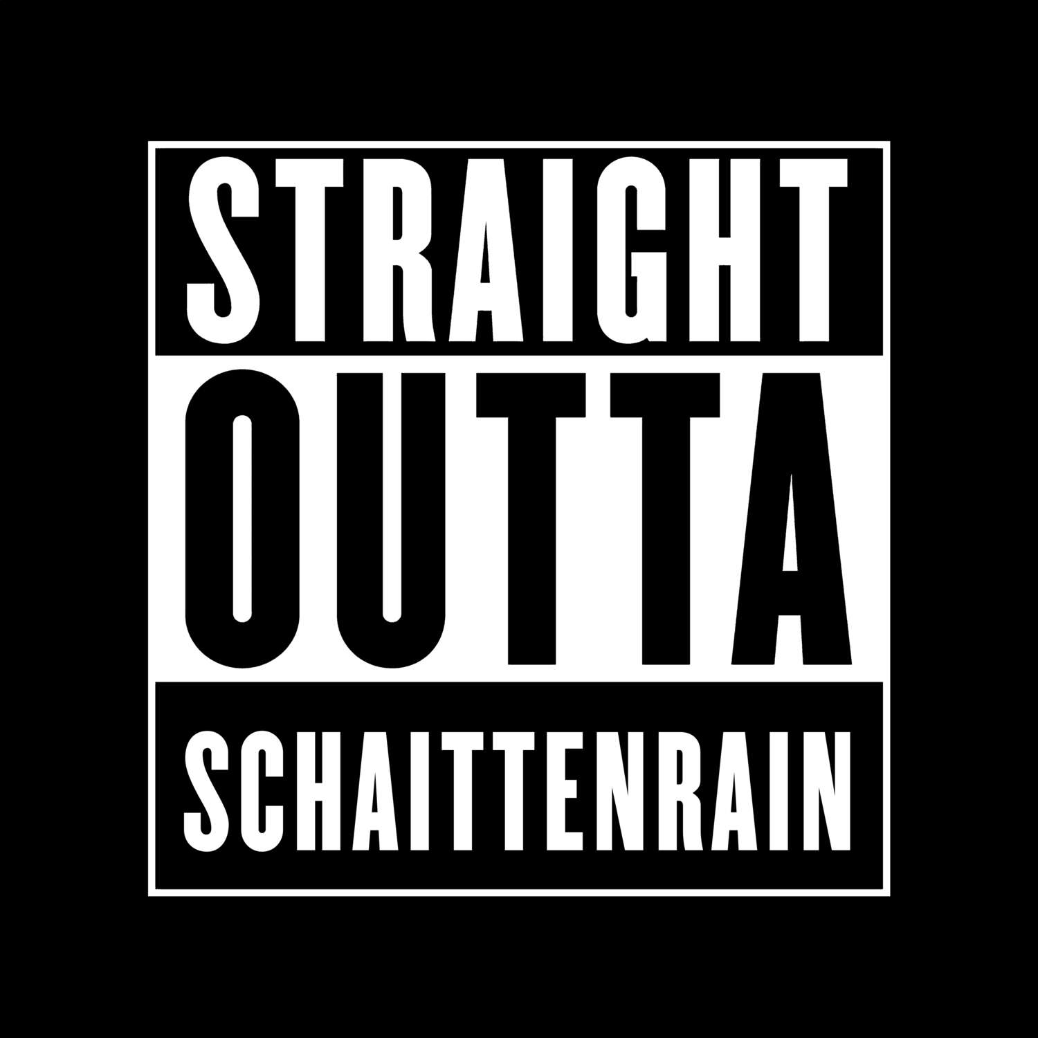 Schaittenrain T-Shirt »Straight Outta«