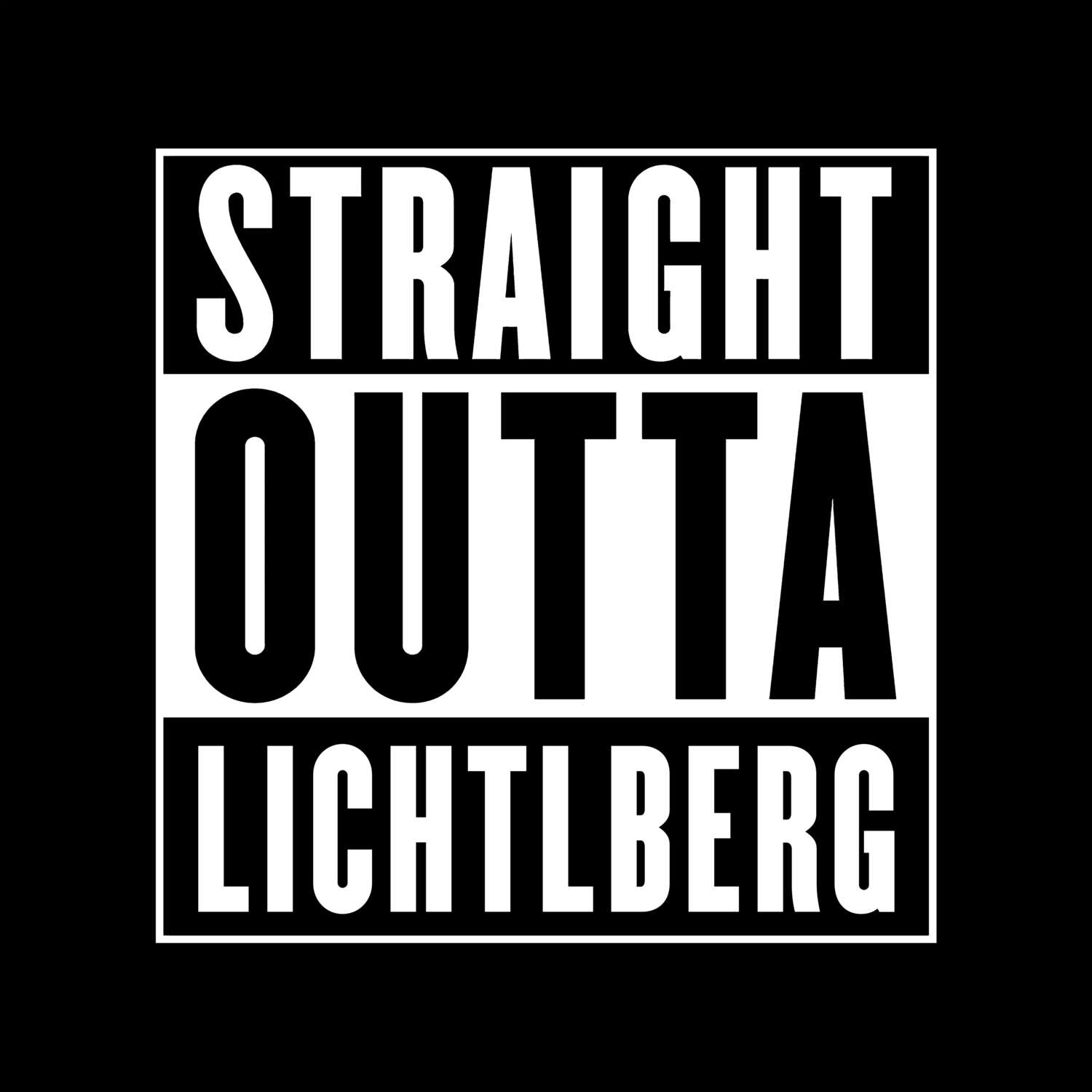 Lichtlberg T-Shirt »Straight Outta«