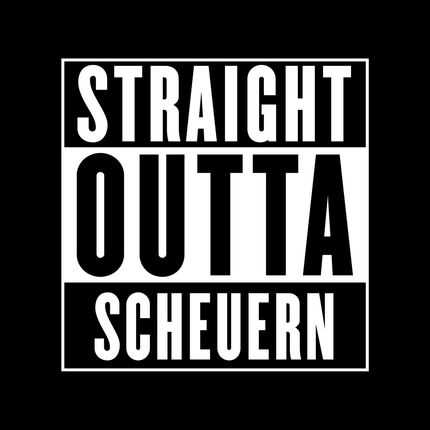 T-Shirt »Straight Outta« für den Ort »Scheuern«