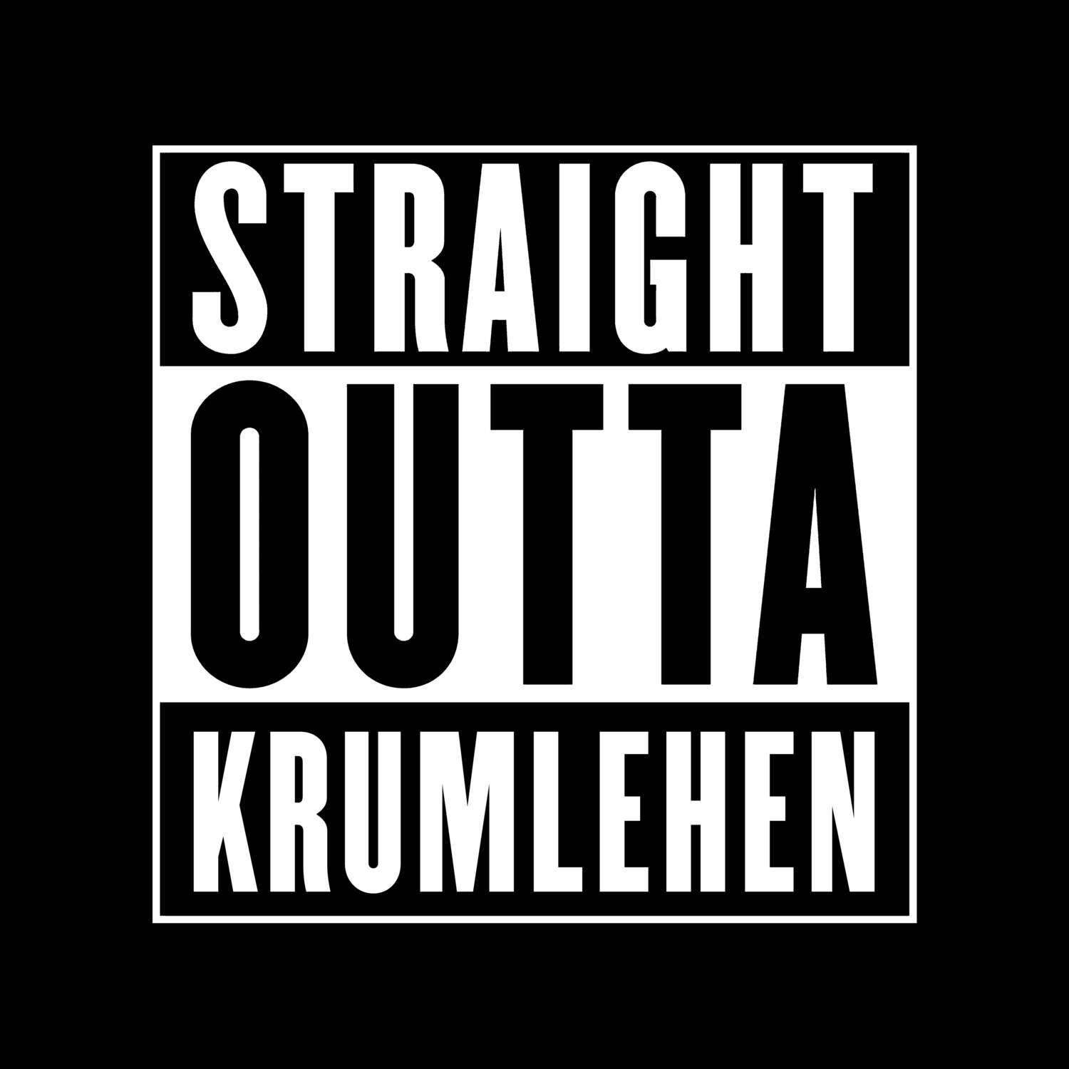 Krumlehen T-Shirt »Straight Outta«