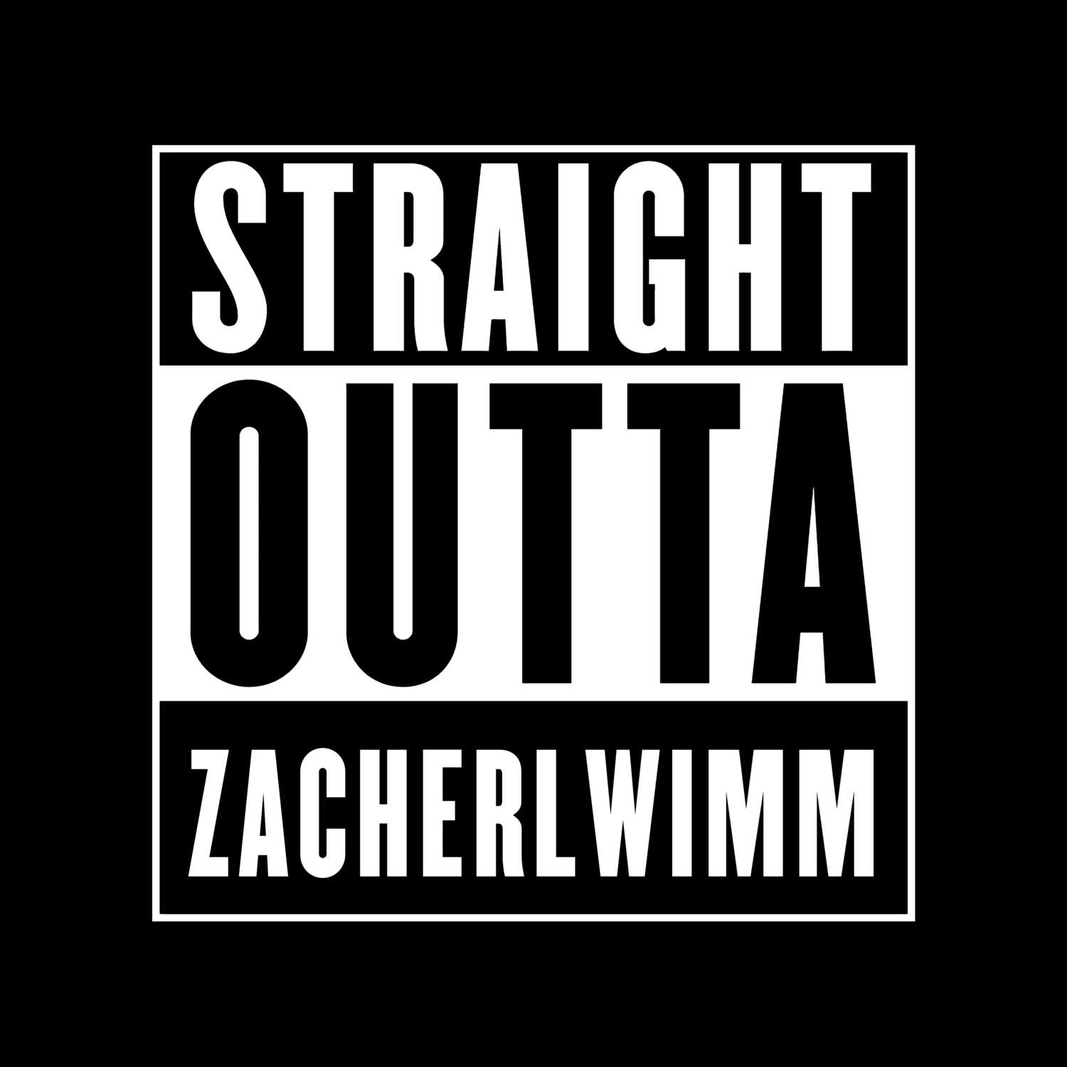 Zacherlwimm T-Shirt »Straight Outta«