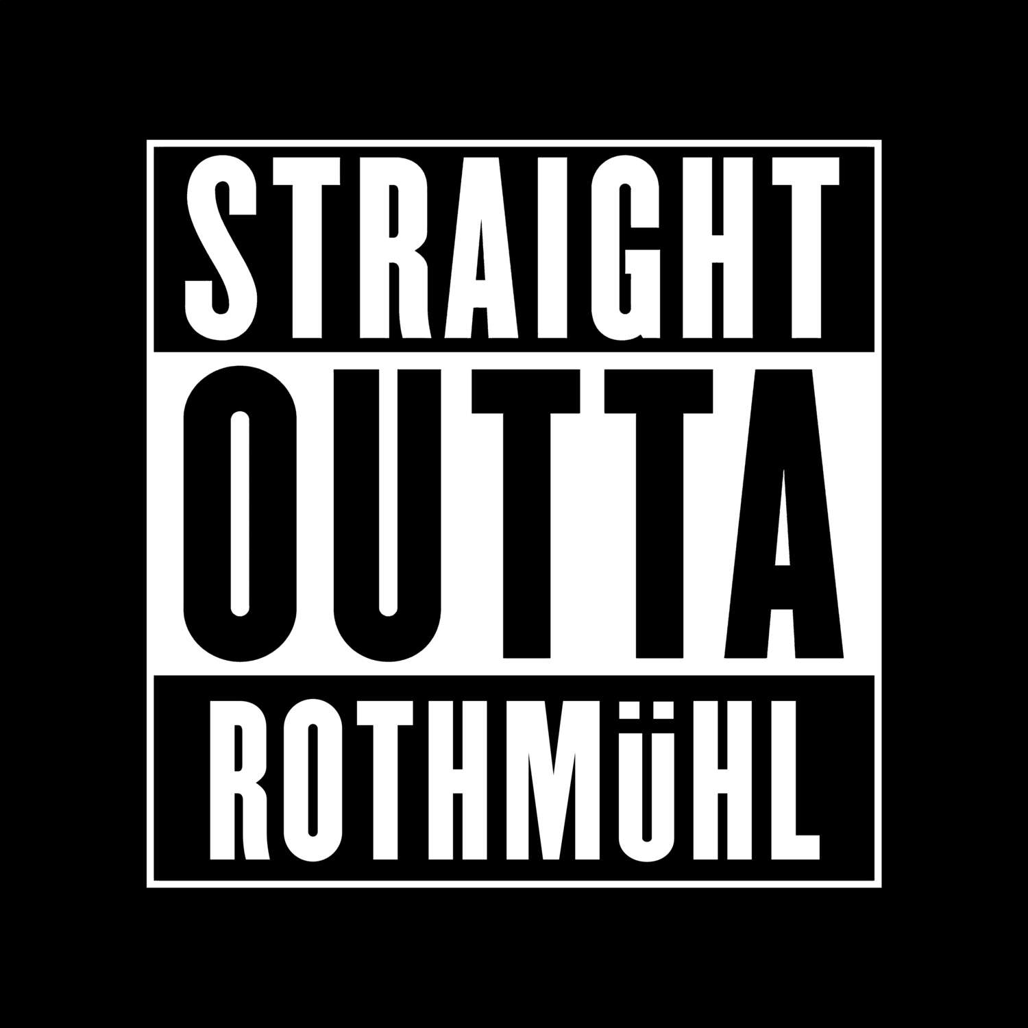 Rothmühl T-Shirt »Straight Outta«