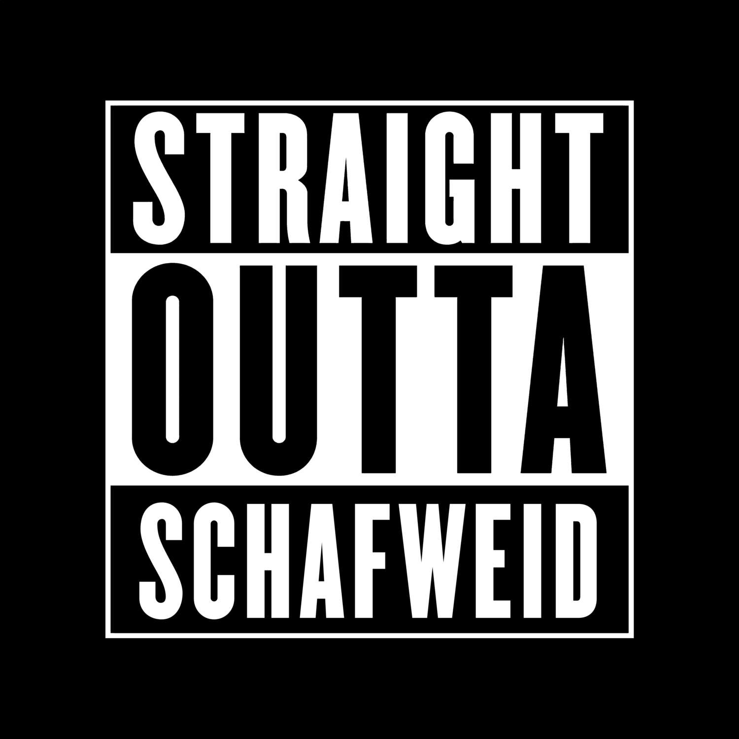 Schafweid T-Shirt »Straight Outta«