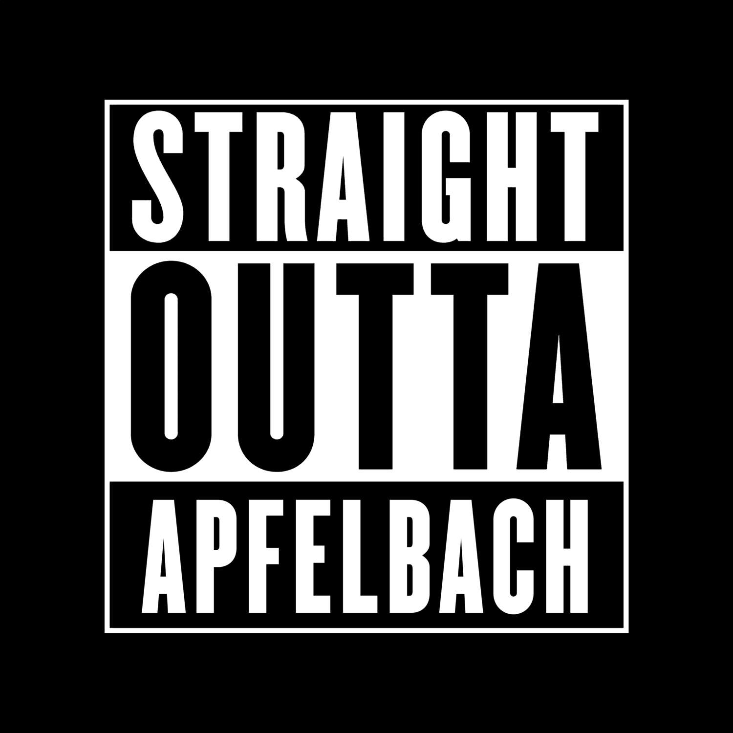 Apfelbach T-Shirt »Straight Outta«