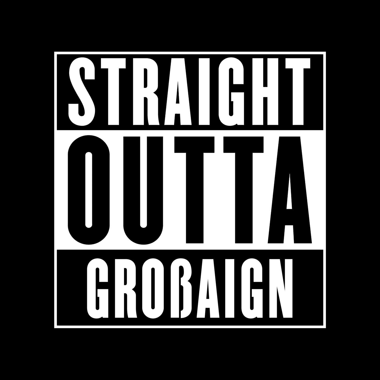 Großaign T-Shirt »Straight Outta«