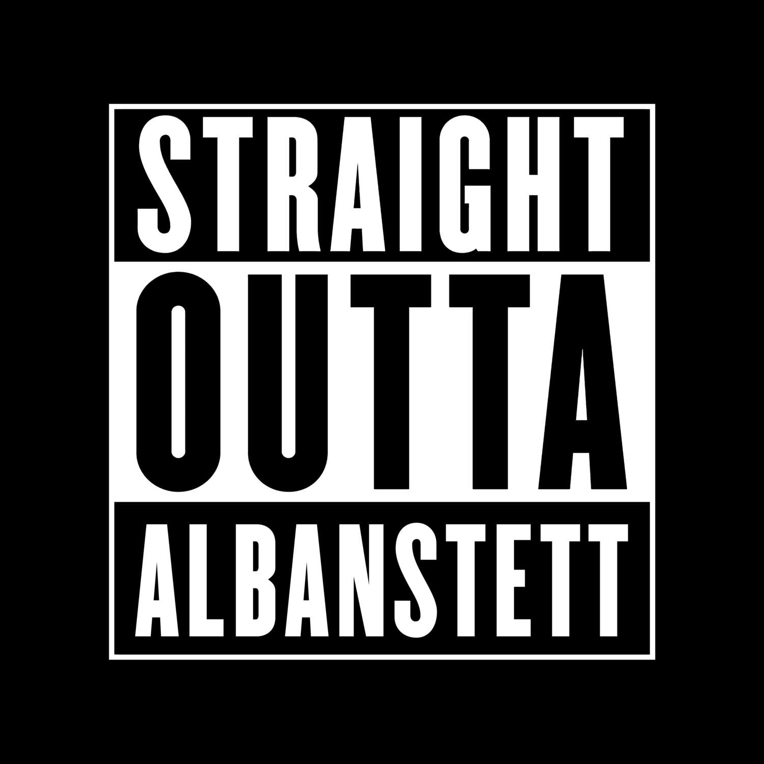 Albanstett T-Shirt »Straight Outta«