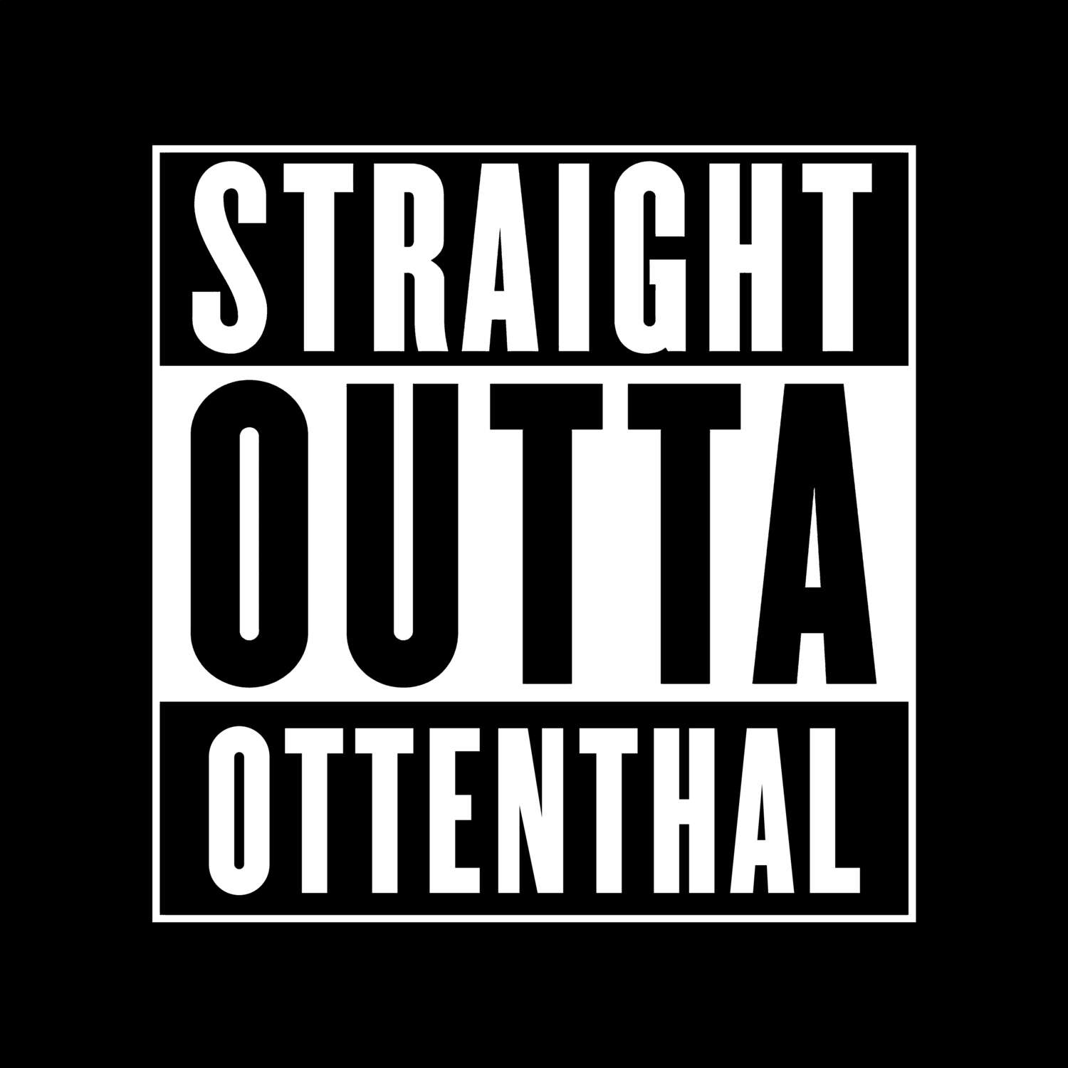 T-Shirt »Straight Outta« für den Ort »Ottenthal«