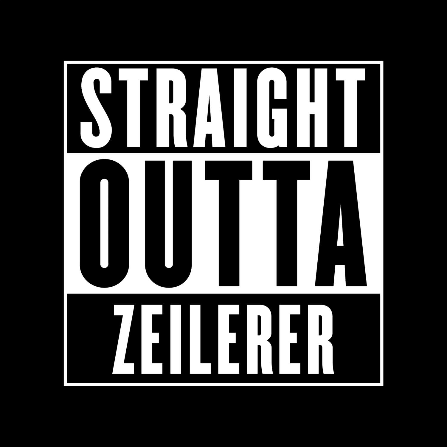 Zeilerer T-Shirt »Straight Outta«