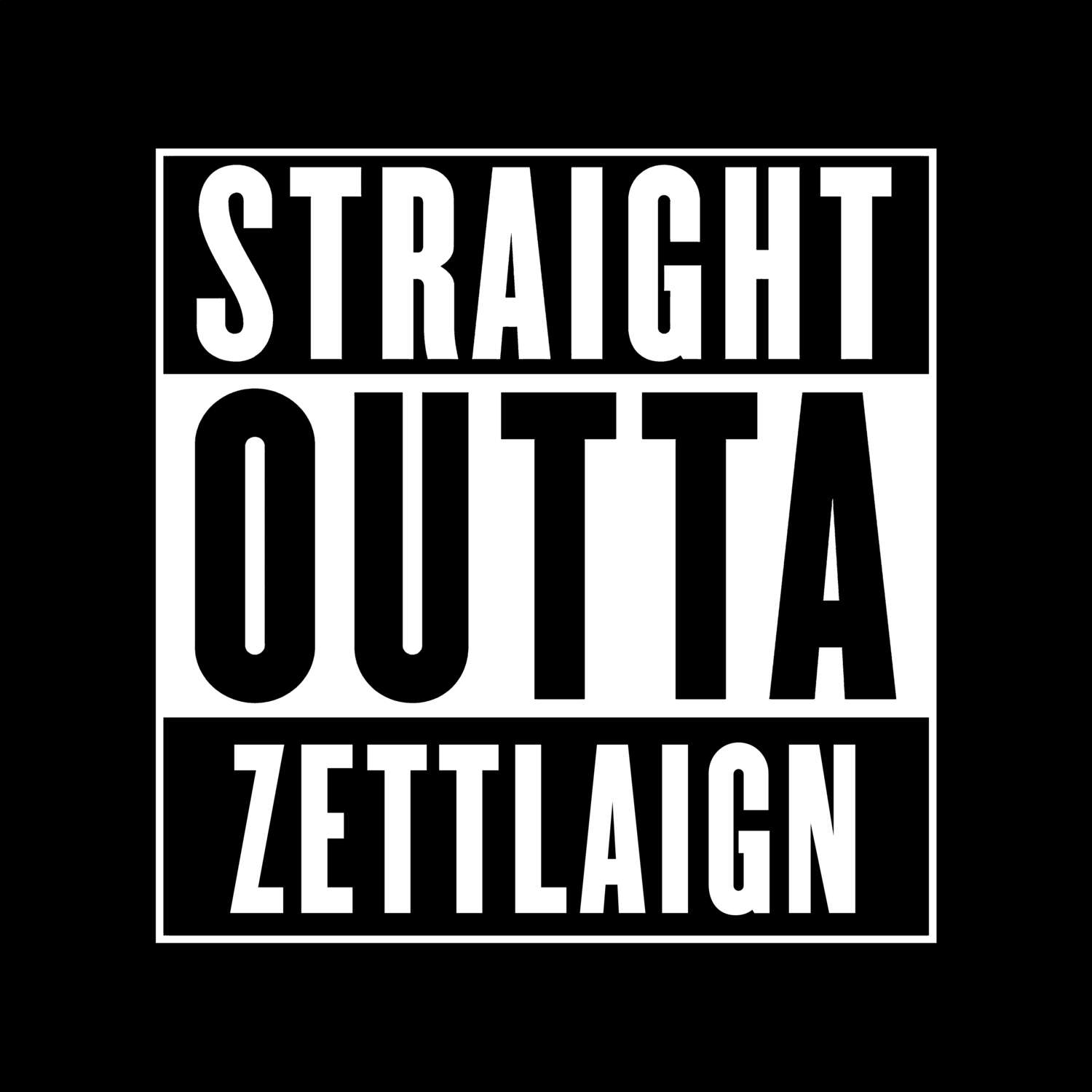 Zettlaign T-Shirt »Straight Outta«