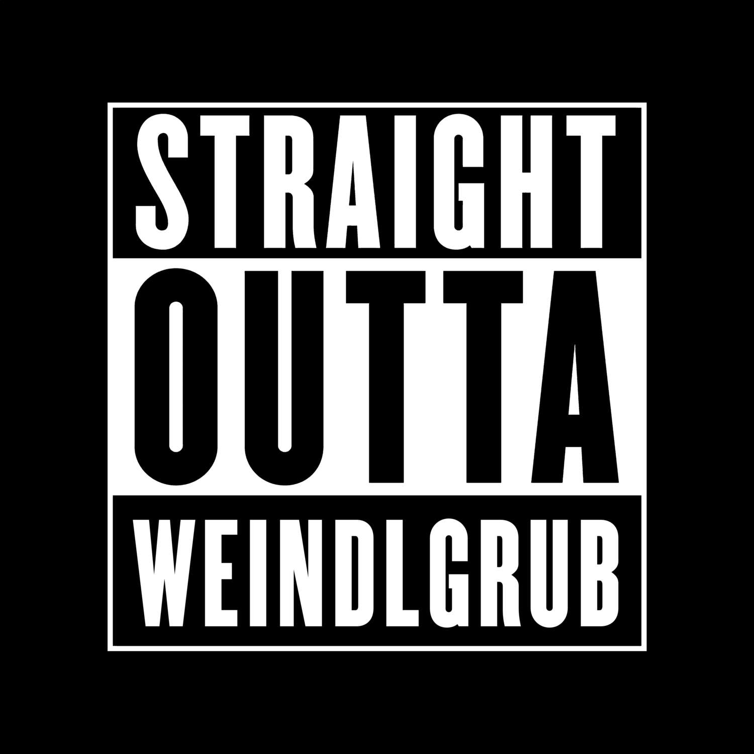 Weindlgrub T-Shirt »Straight Outta«