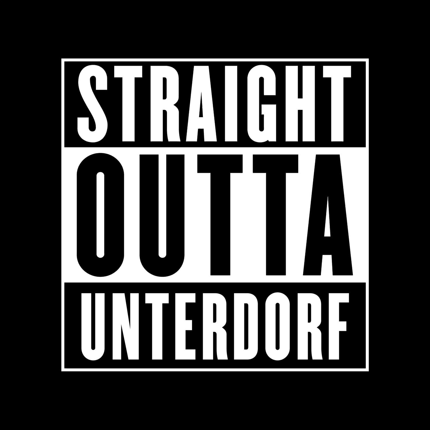Unterdorf T-Shirt »Straight Outta«