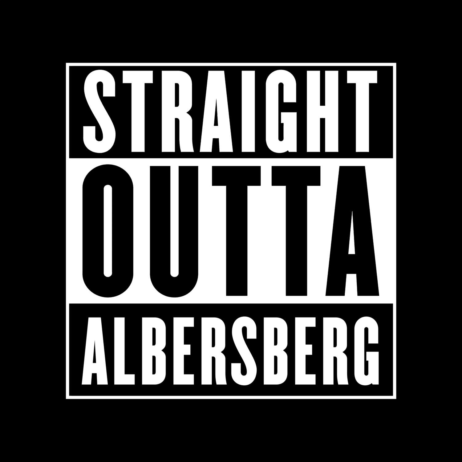 Albersberg T-Shirt »Straight Outta«