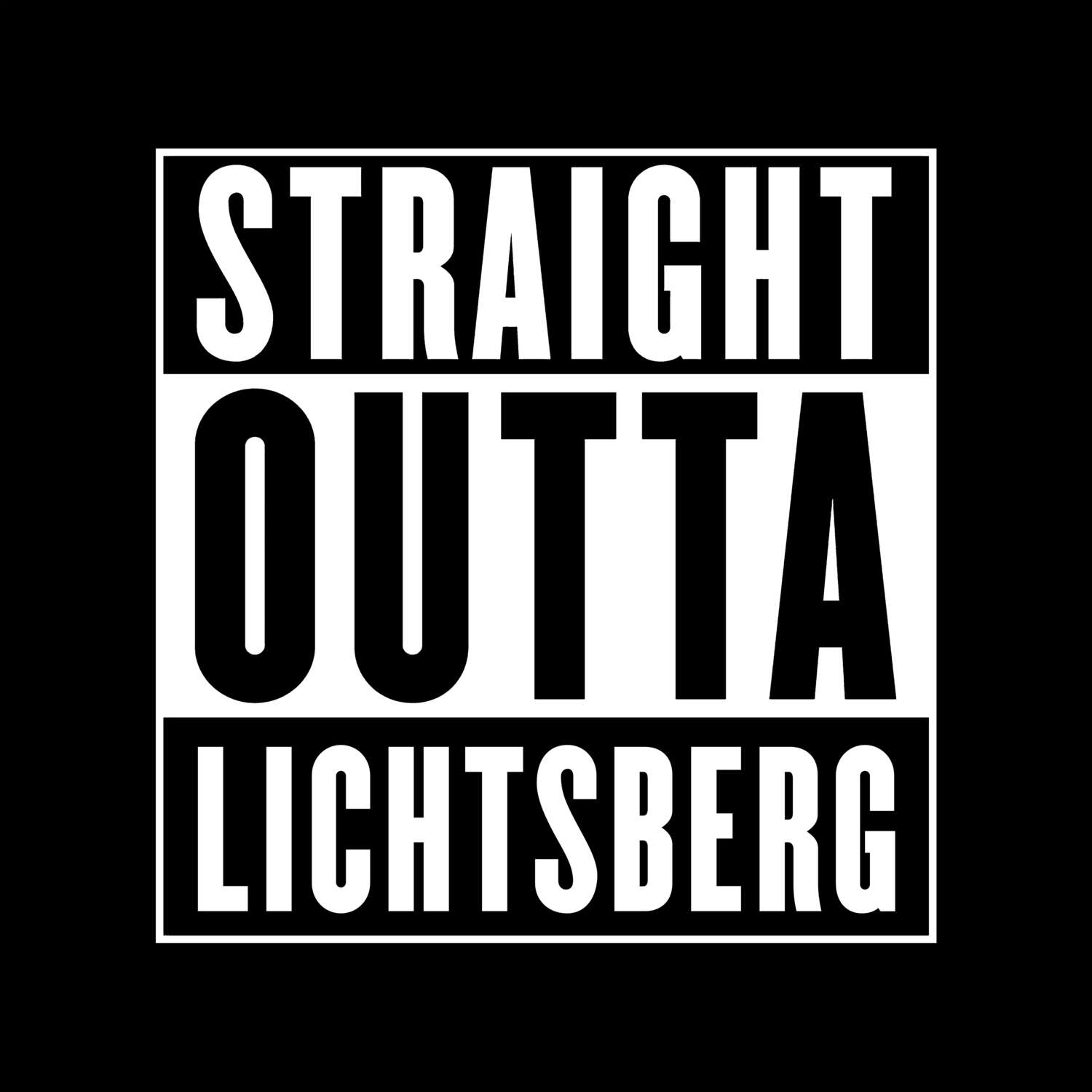 Lichtsberg T-Shirt »Straight Outta«