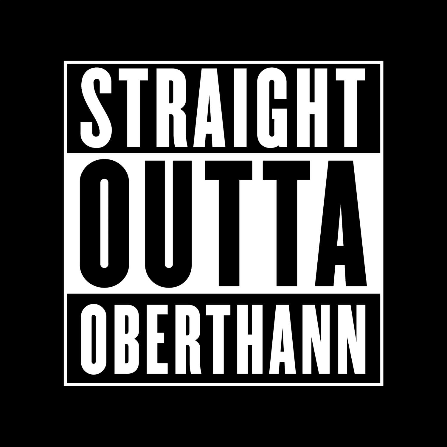 Oberthann T-Shirt »Straight Outta«