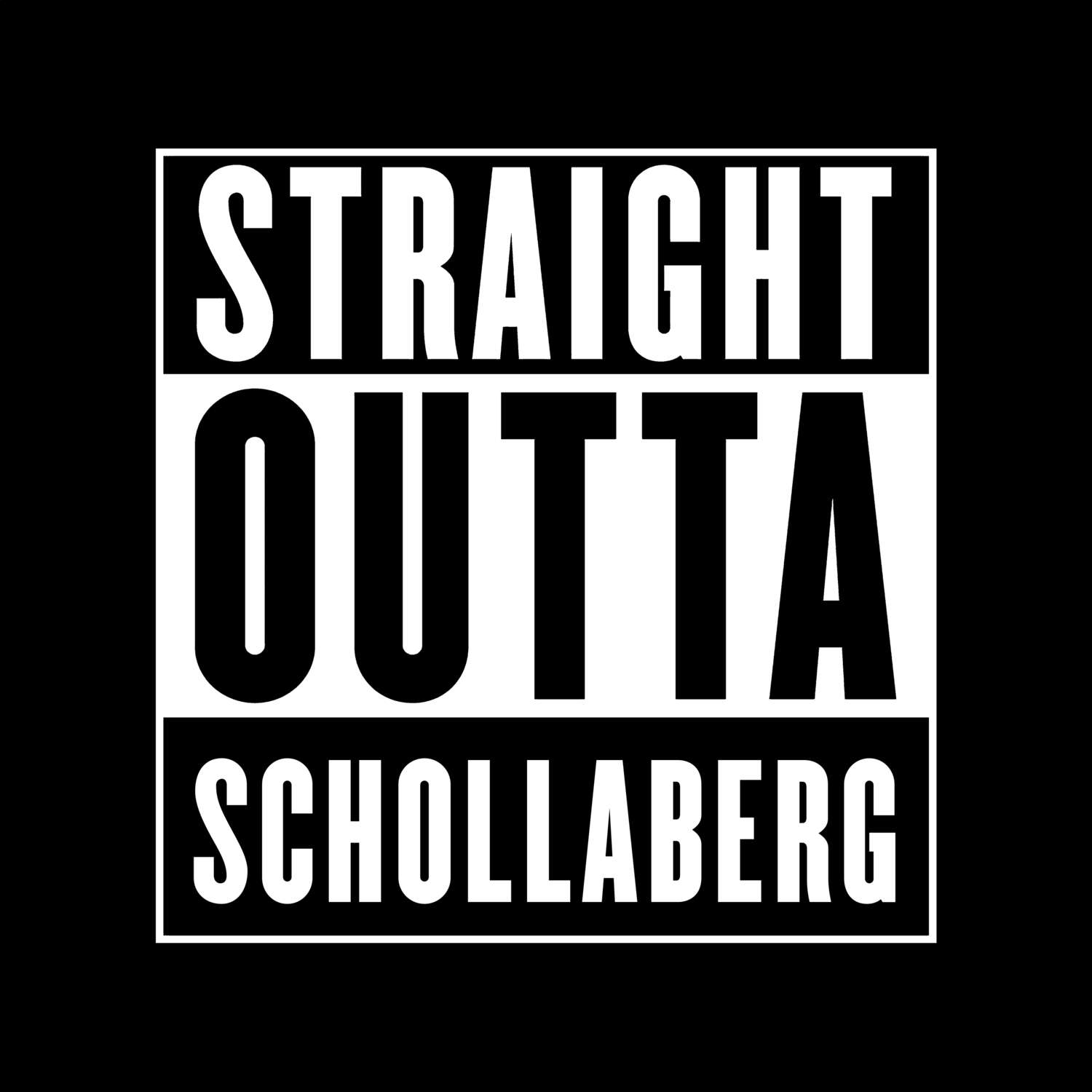 Schollaberg T-Shirt »Straight Outta«