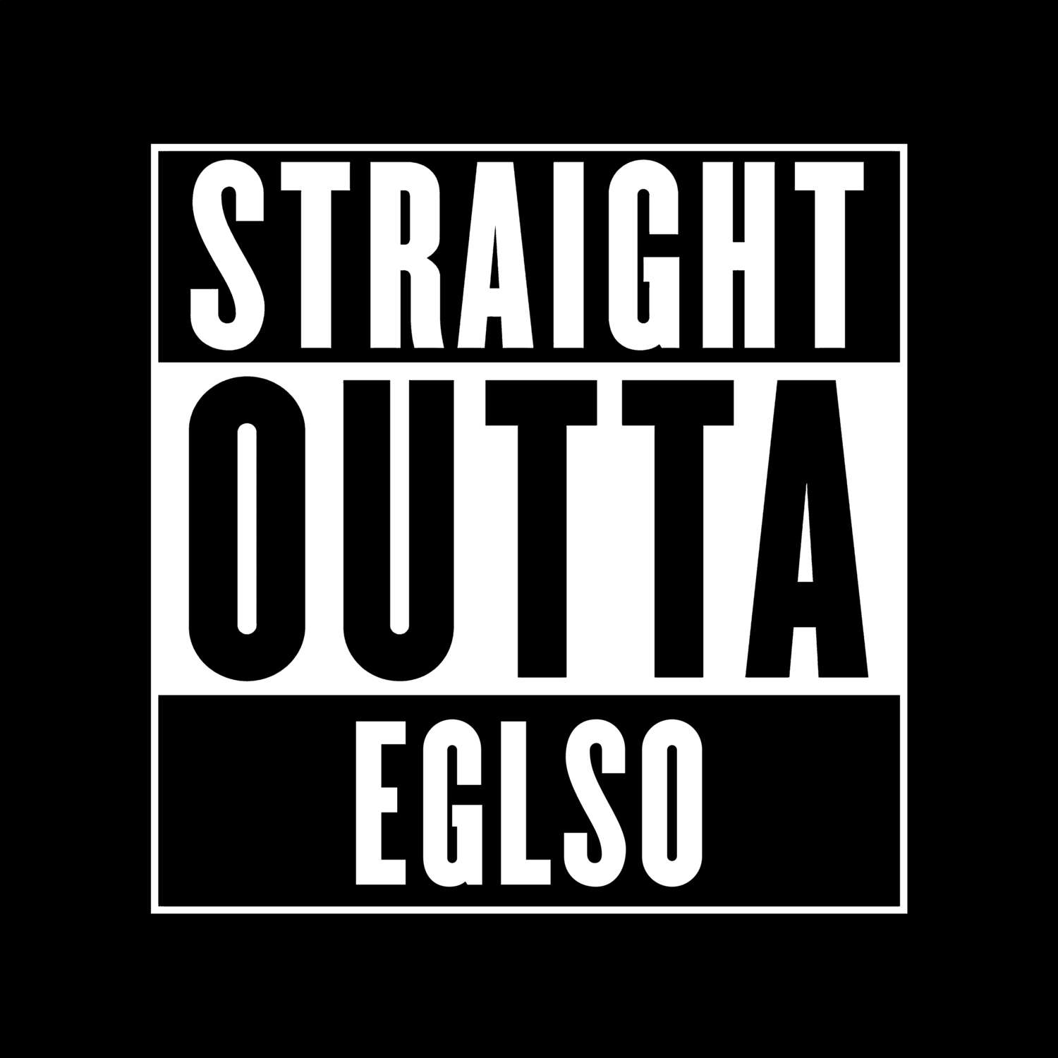 Eglso T-Shirt »Straight Outta«
