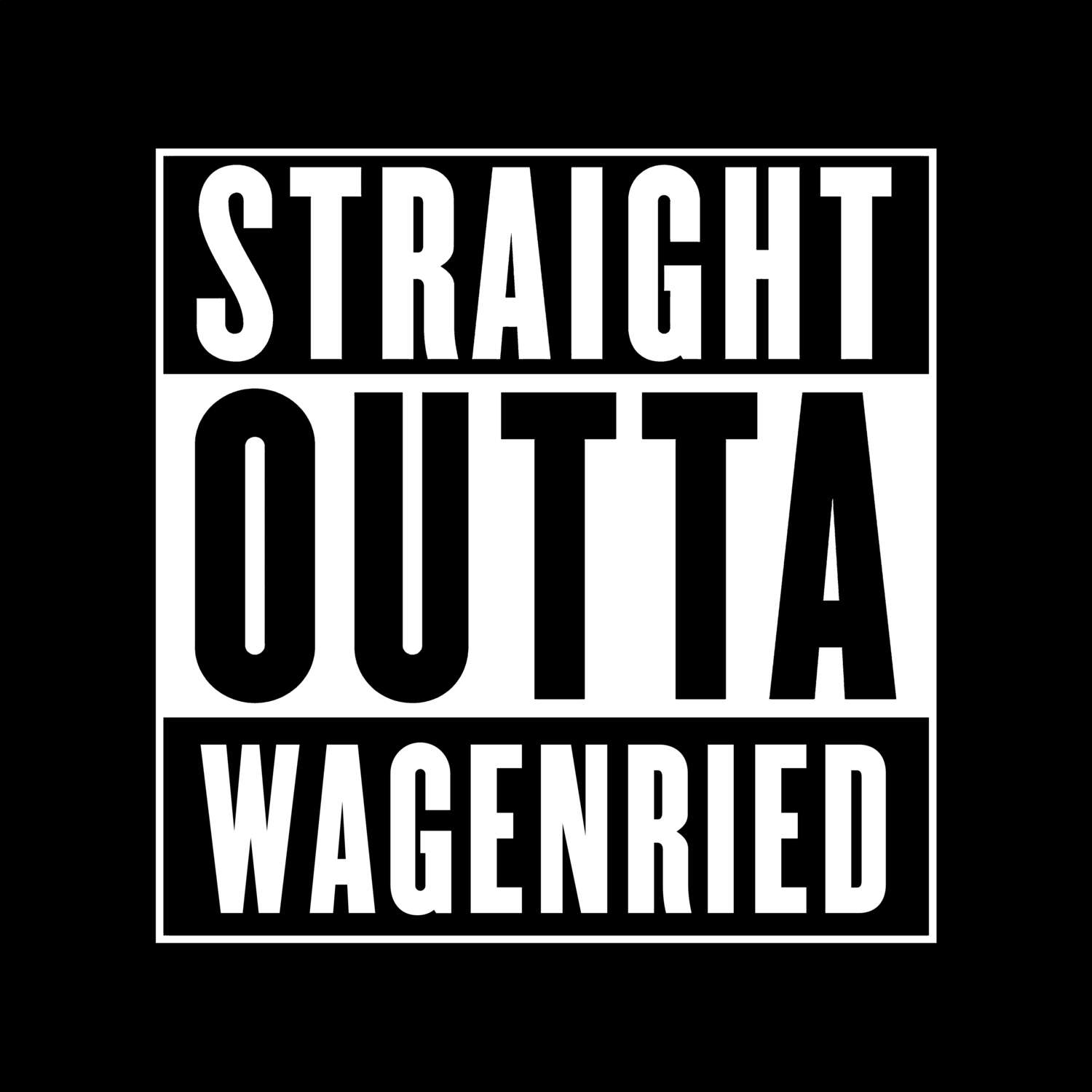 T-Shirt »Straight Outta« für den Ort »Wagenried«