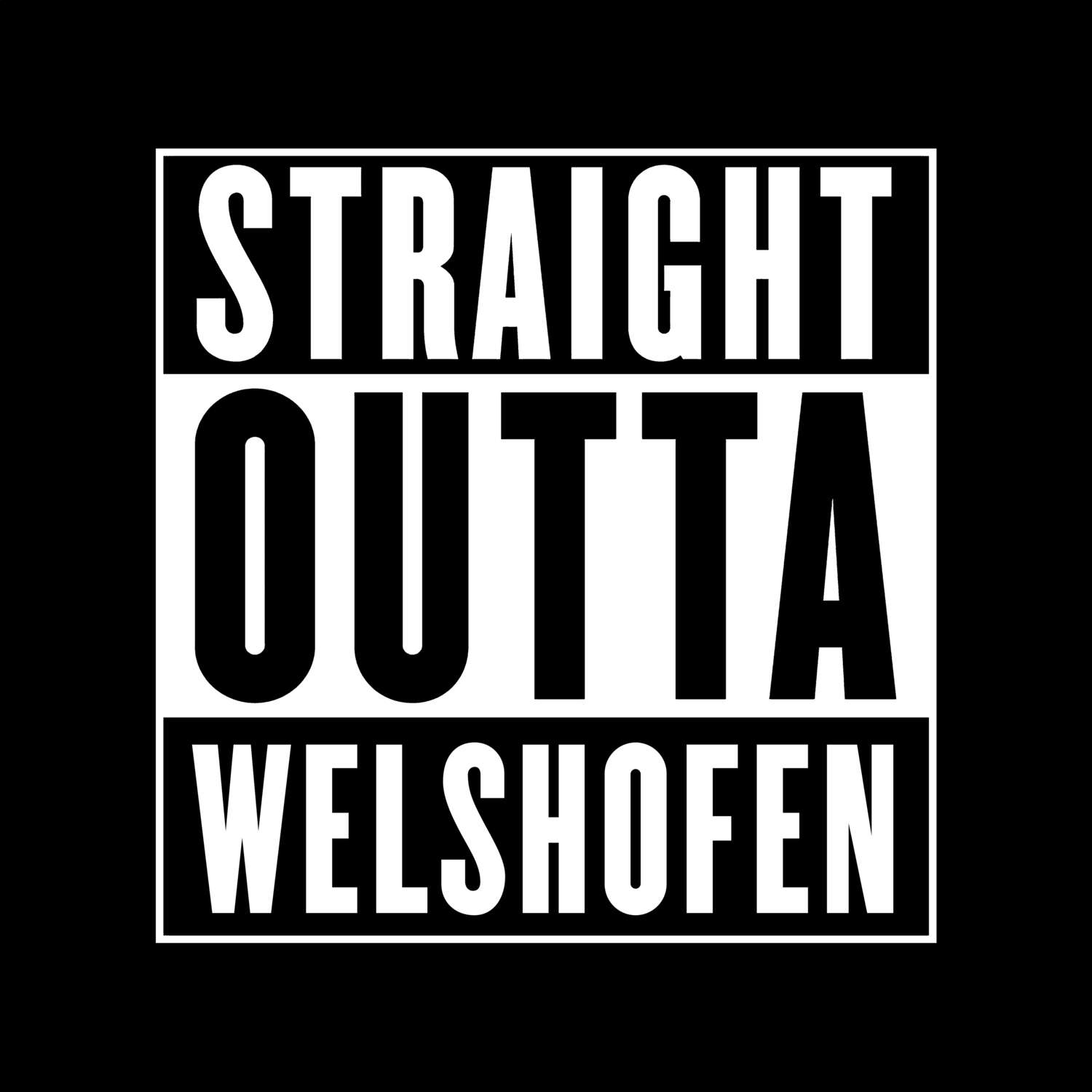 Welshofen T-Shirt »Straight Outta«