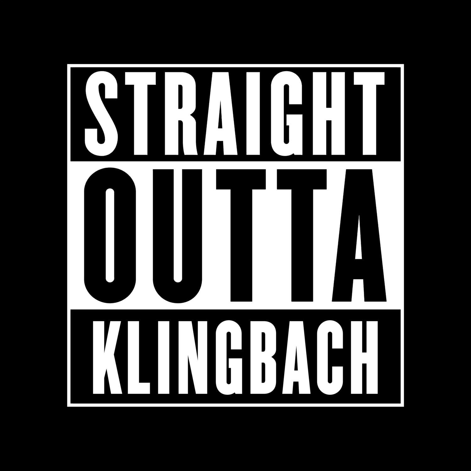 Klingbach T-Shirt »Straight Outta«