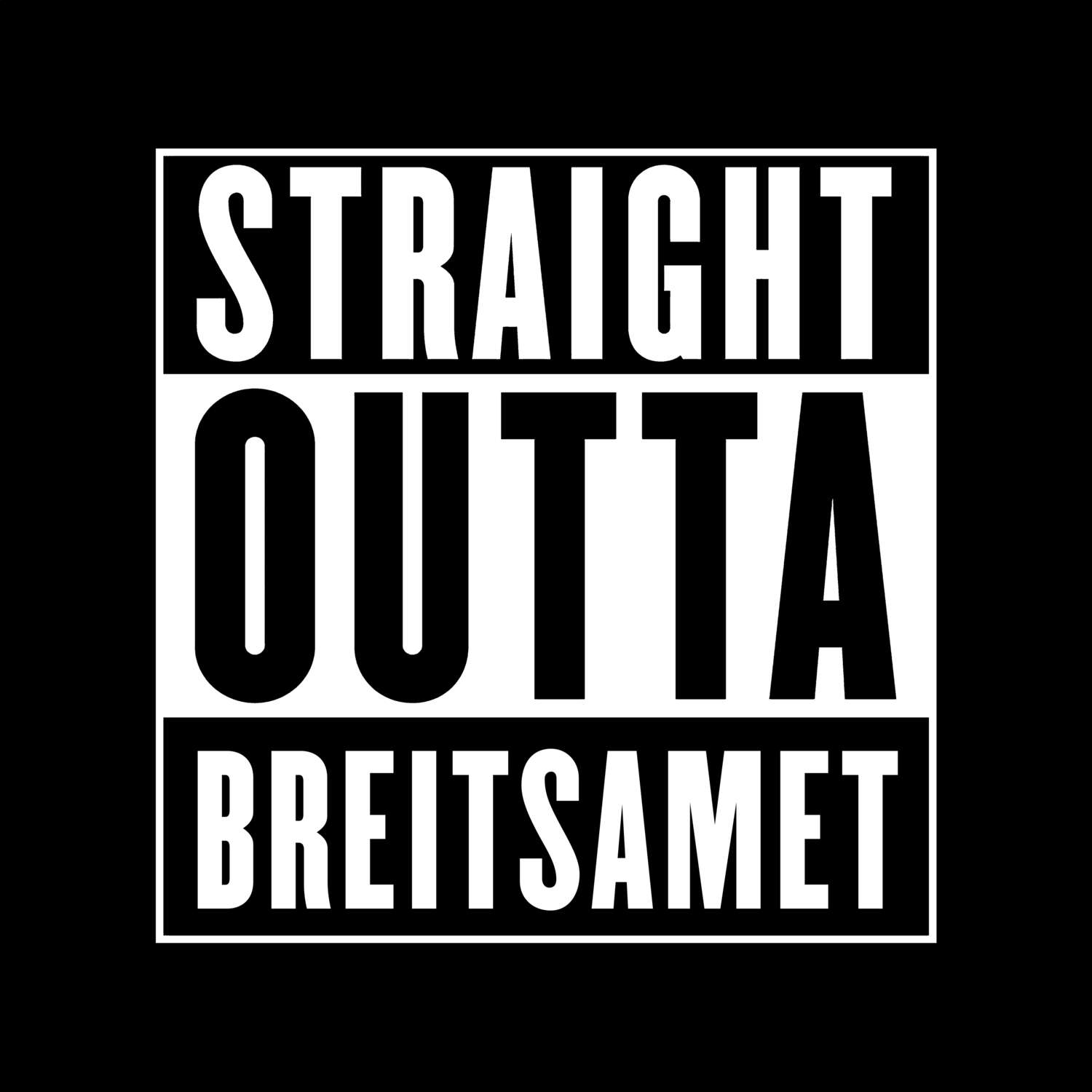 Breitsamet T-Shirt »Straight Outta«