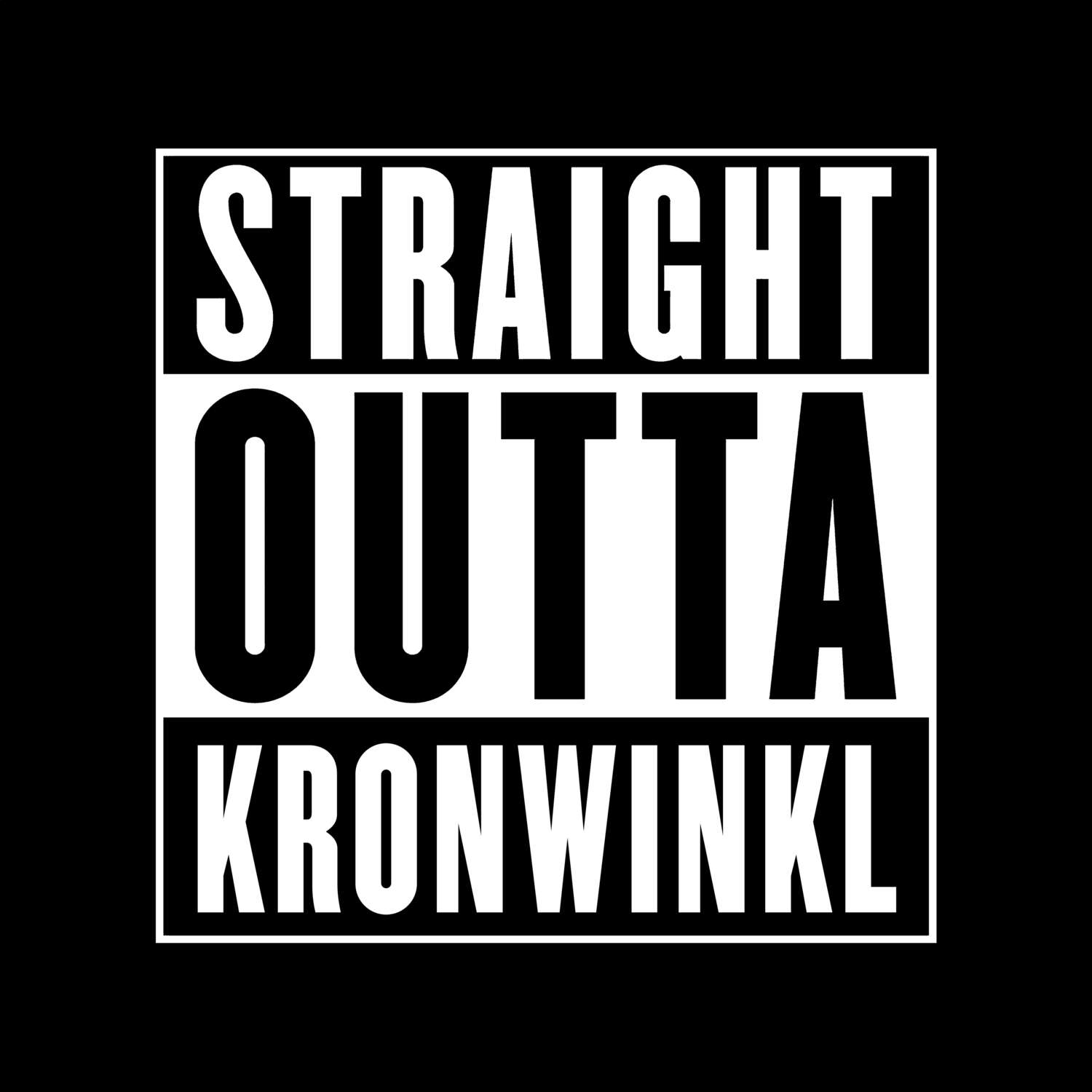 Kronwinkl T-Shirt »Straight Outta«