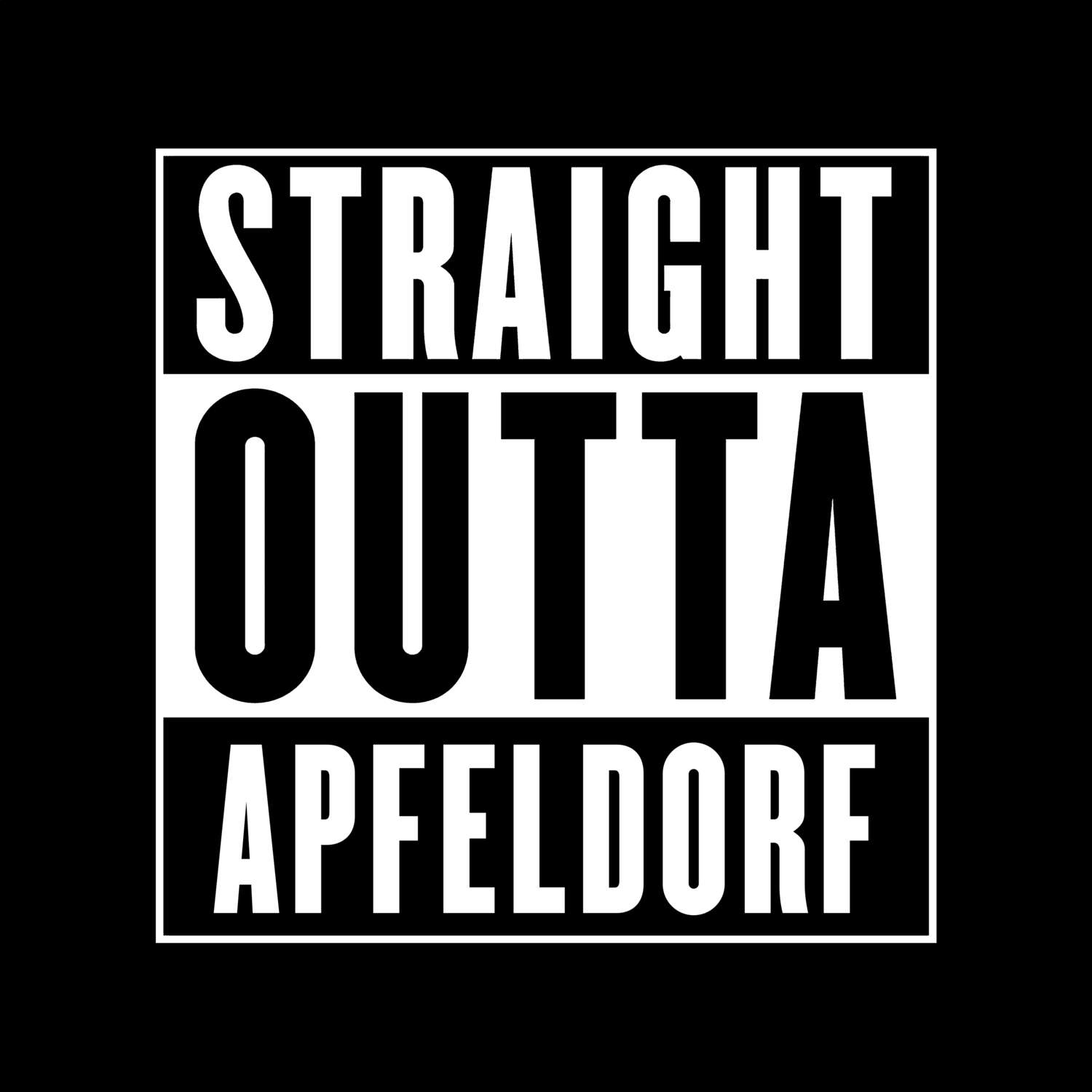 Apfeldorf T-Shirt »Straight Outta«