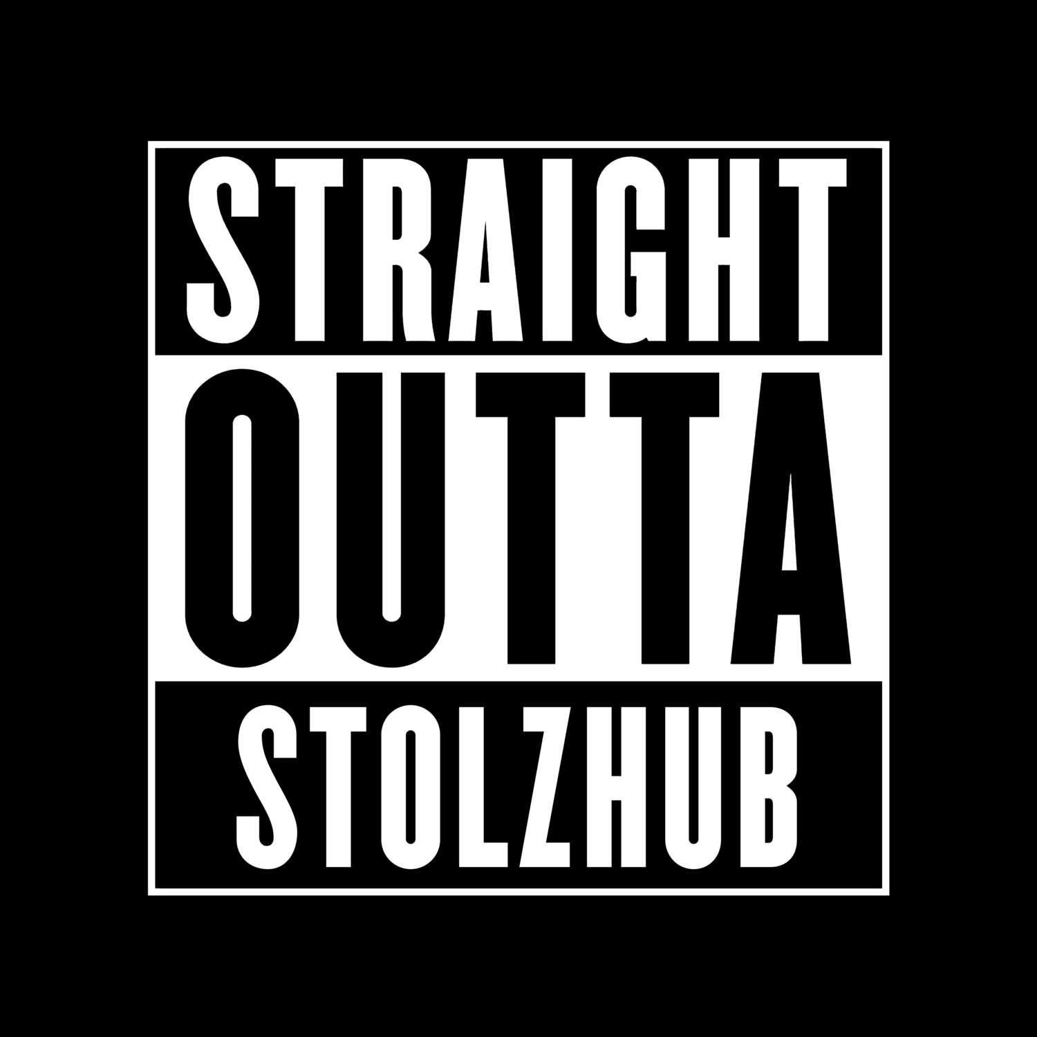 Stolzhub T-Shirt »Straight Outta«