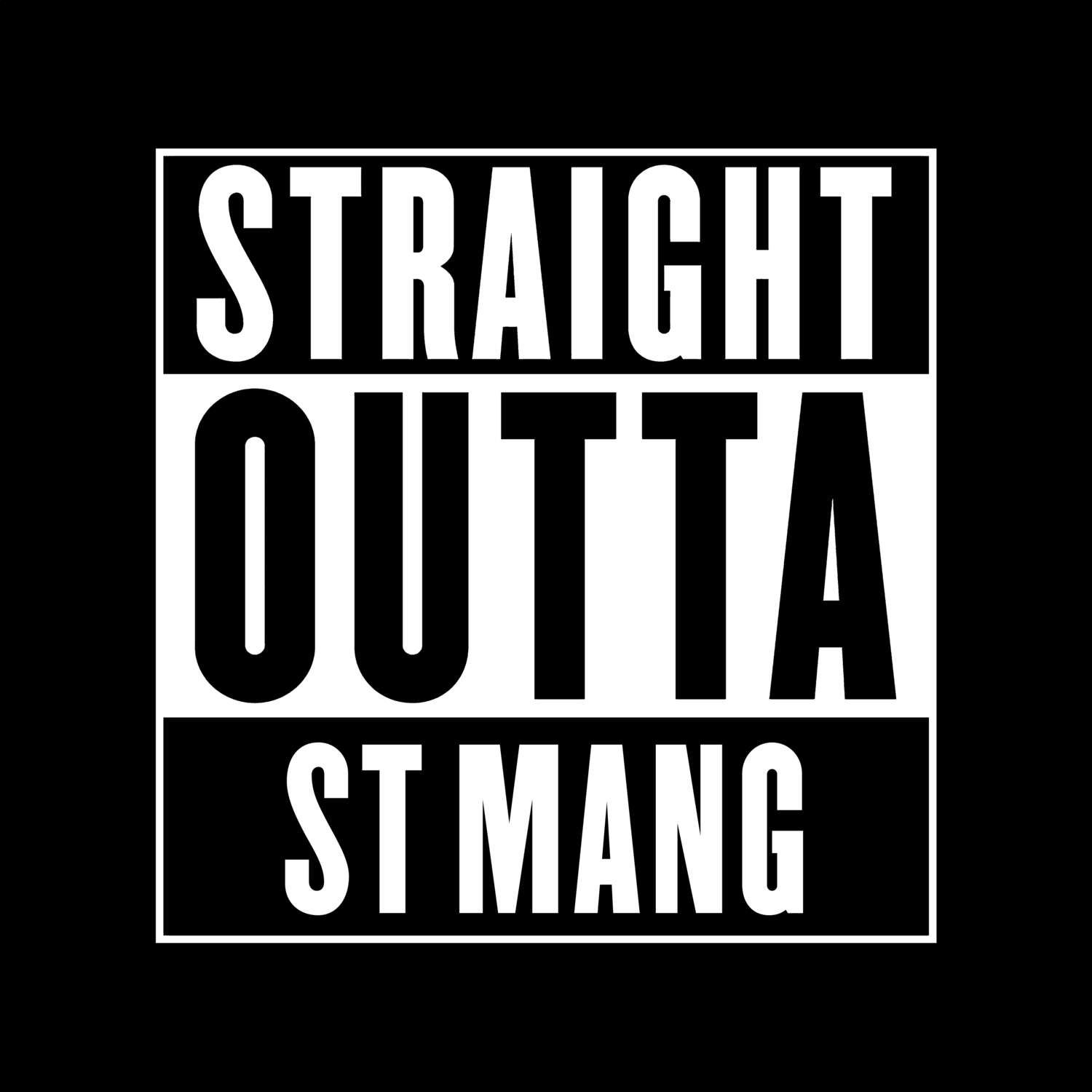 St Mang T-Shirt »Straight Outta«
