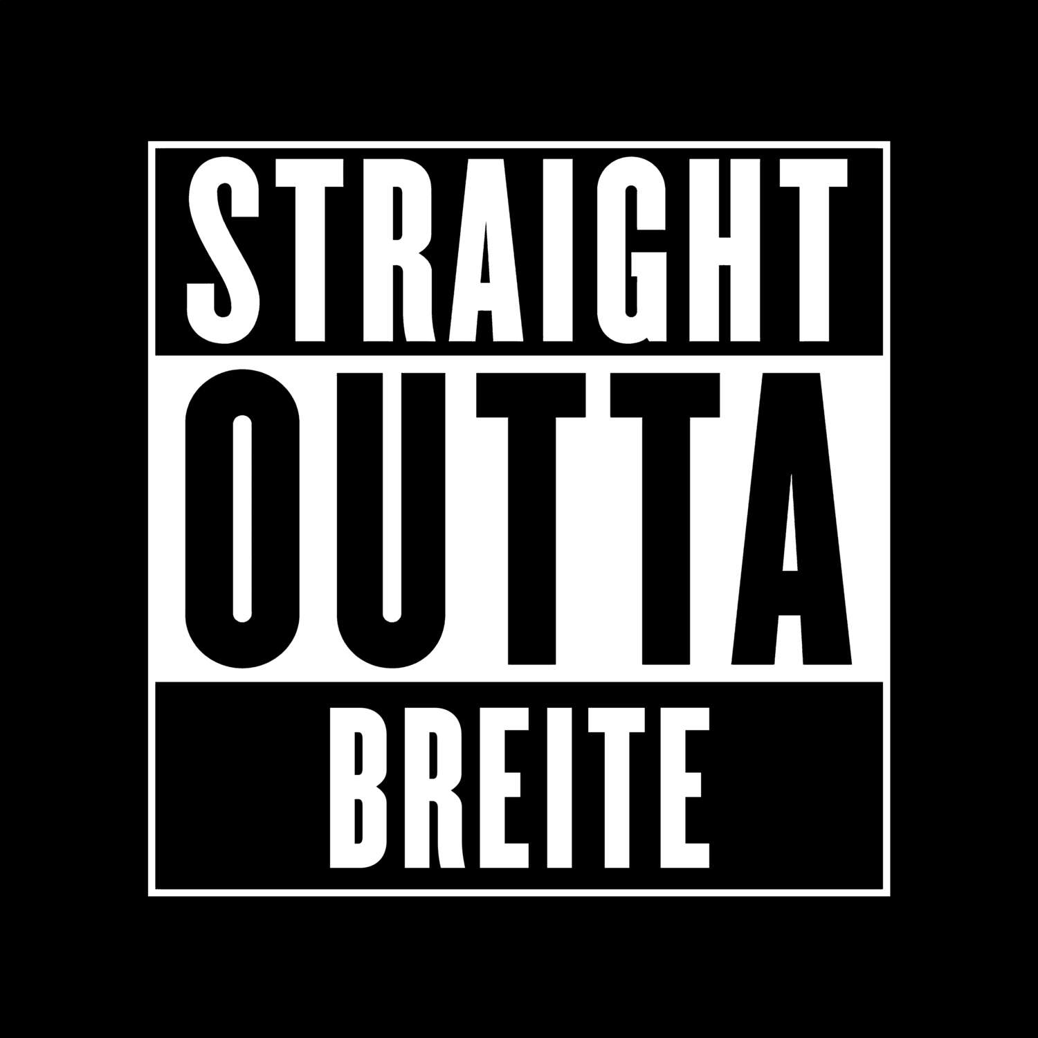 Breite T-Shirt »Straight Outta«