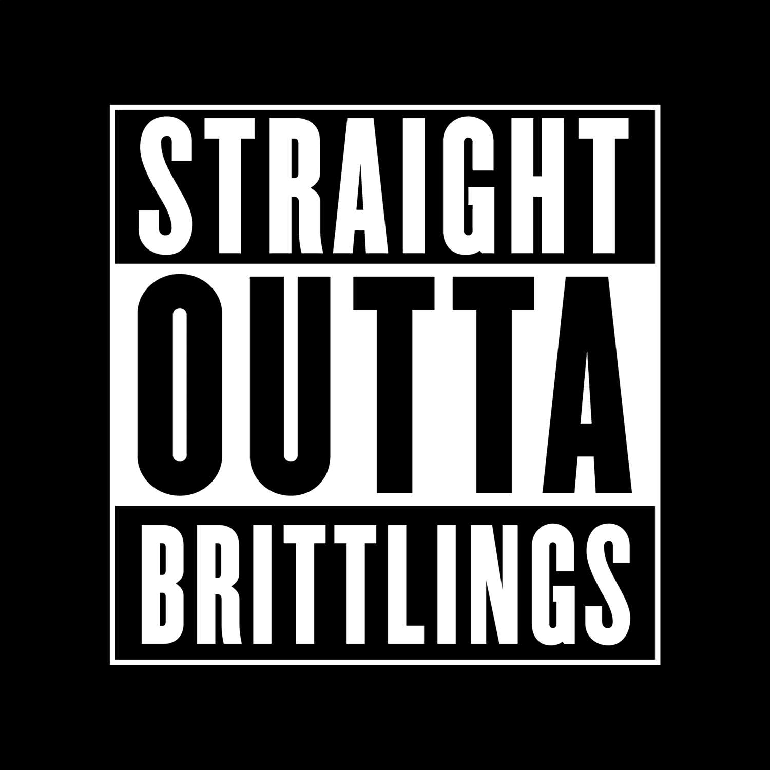 Brittlings T-Shirt »Straight Outta«