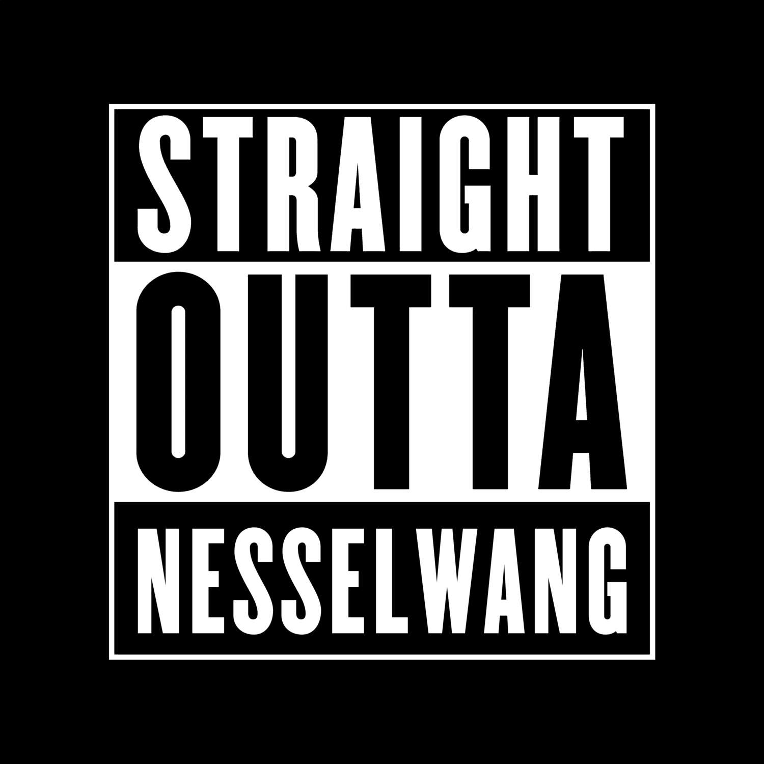 Nesselwang T-Shirt »Straight Outta«