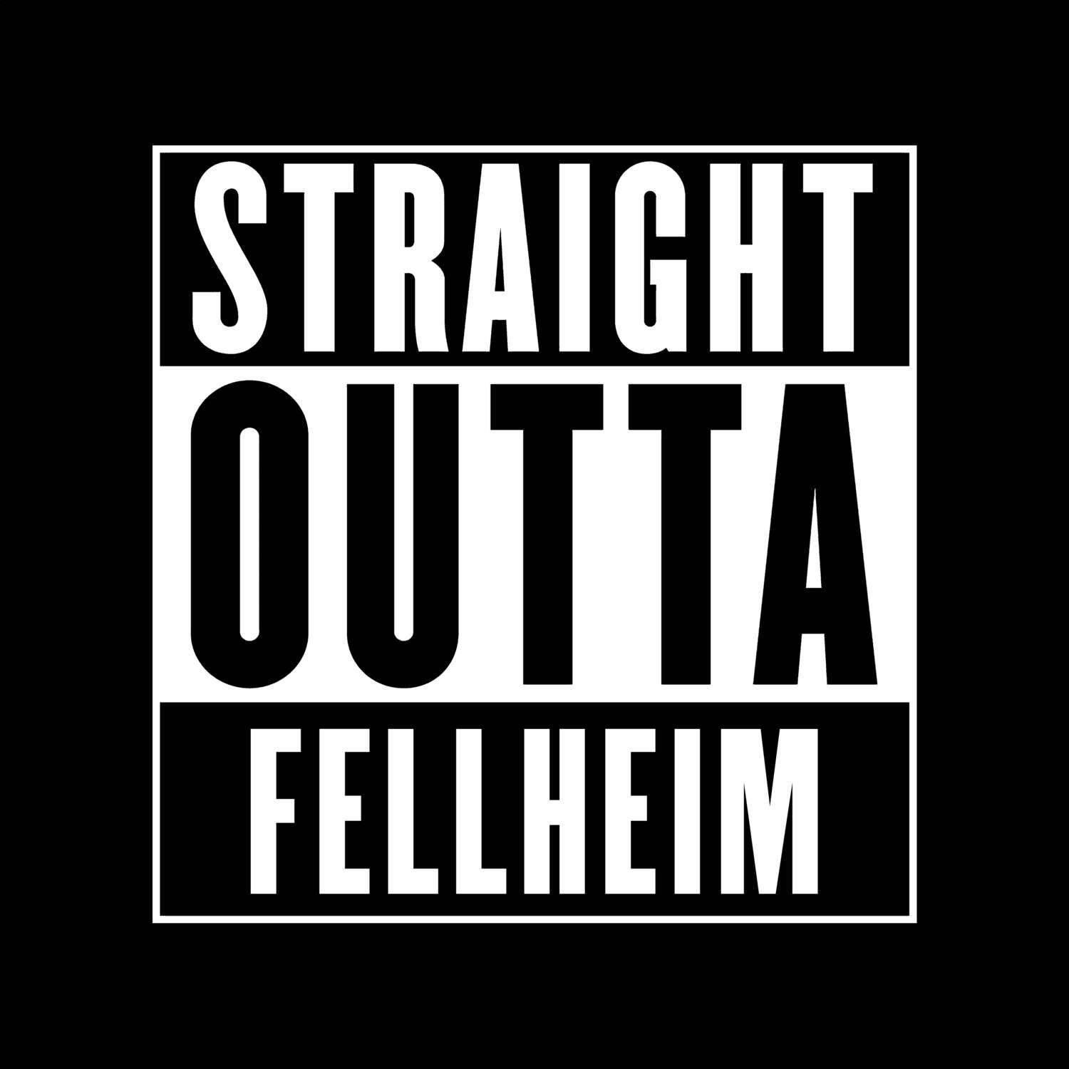 Fellheim T-Shirt »Straight Outta«