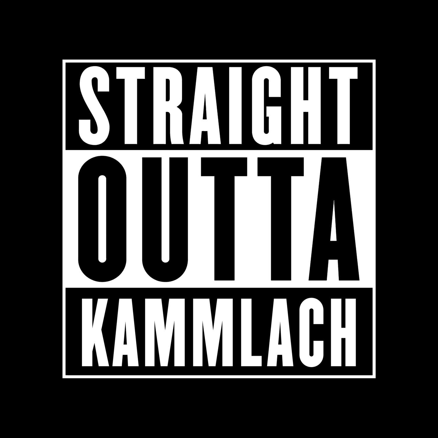 Kammlach T-Shirt »Straight Outta«