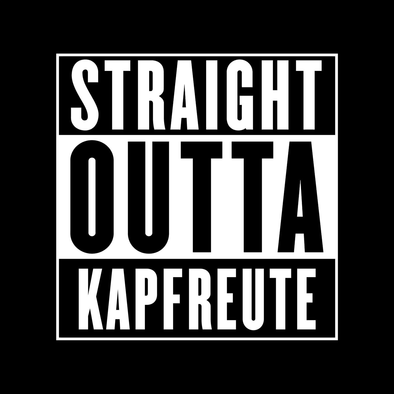 Kapfreute T-Shirt »Straight Outta«