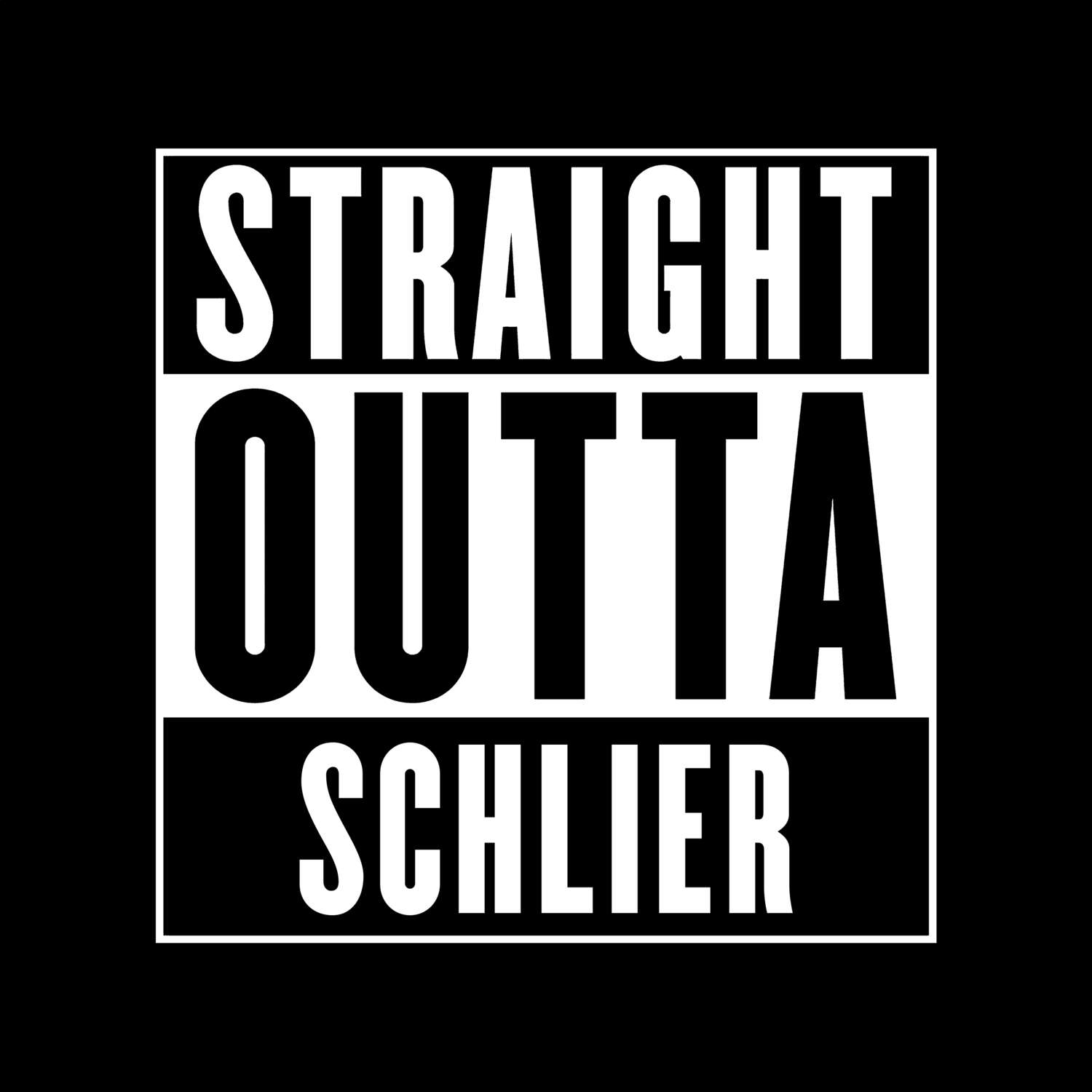 Schlier T-Shirt »Straight Outta«