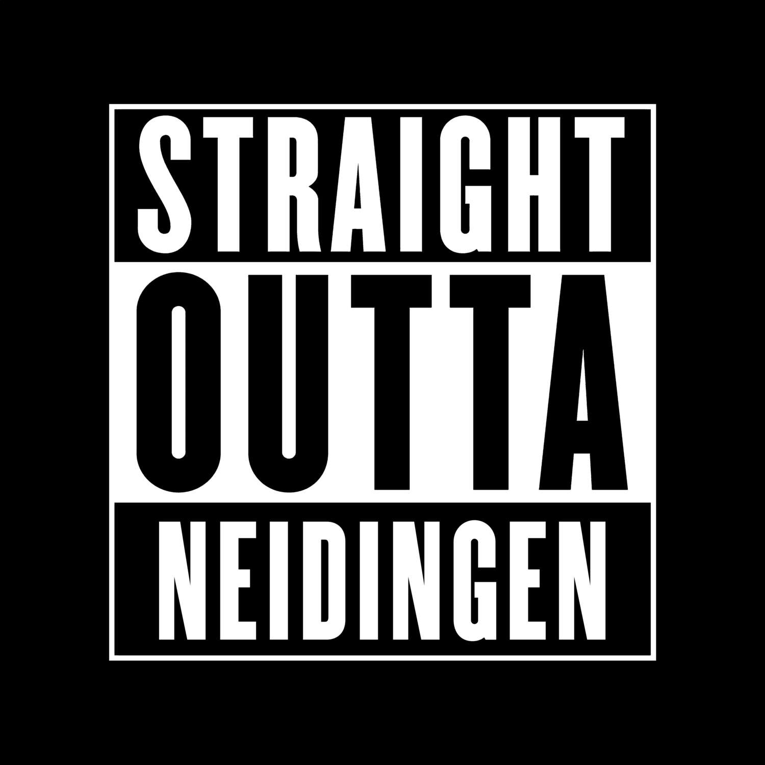 T-Shirt »Straight Outta« für den Ort »Neidingen«