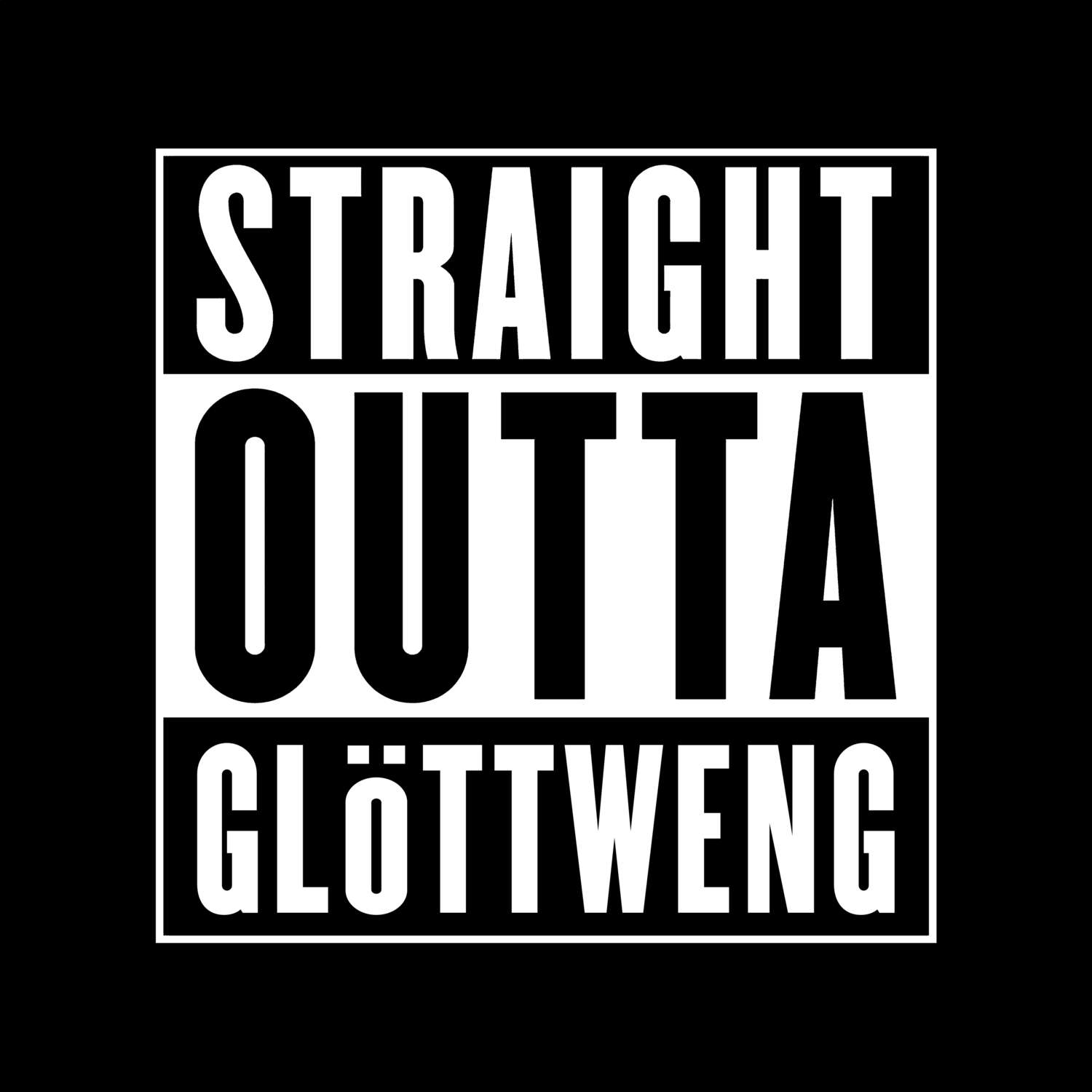 Glöttweng T-Shirt »Straight Outta«