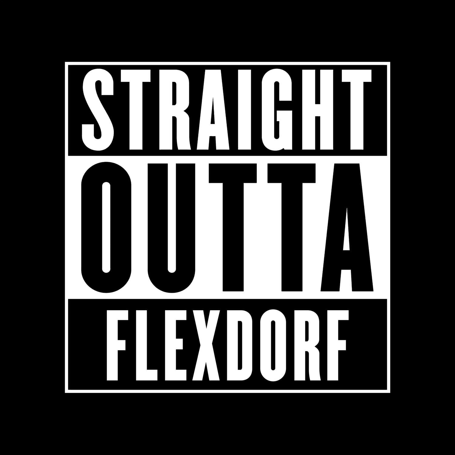 Flexdorf T-Shirt »Straight Outta«