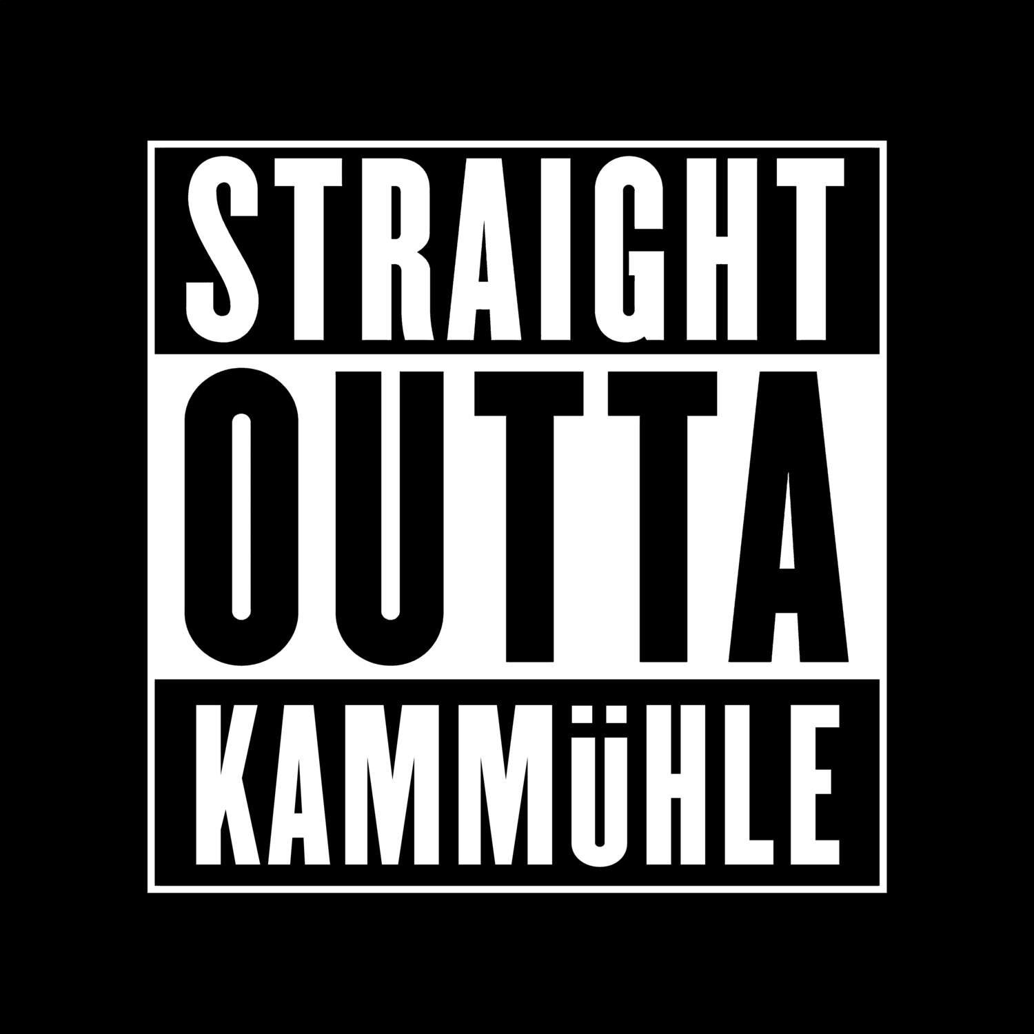 Kammühle T-Shirt »Straight Outta«