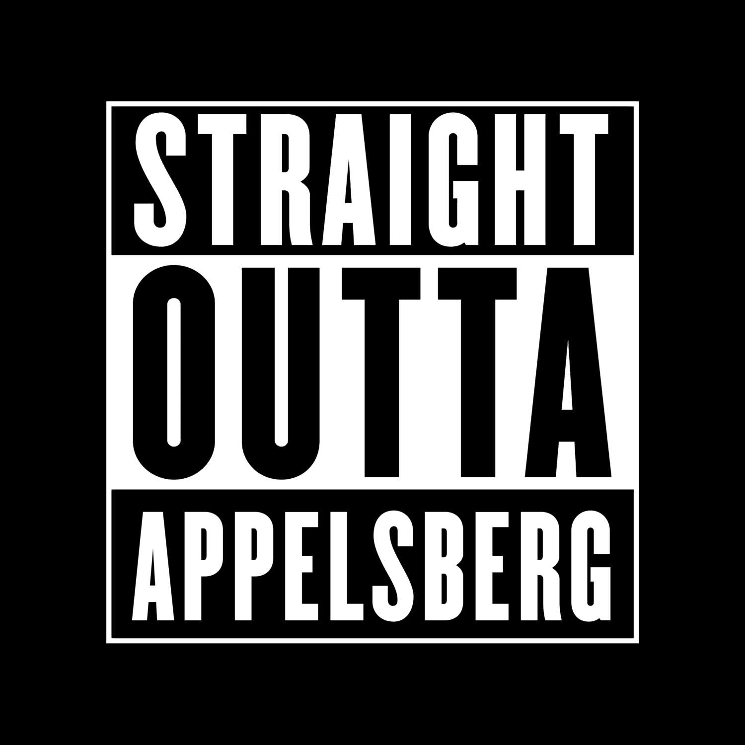 Appelsberg T-Shirt »Straight Outta«