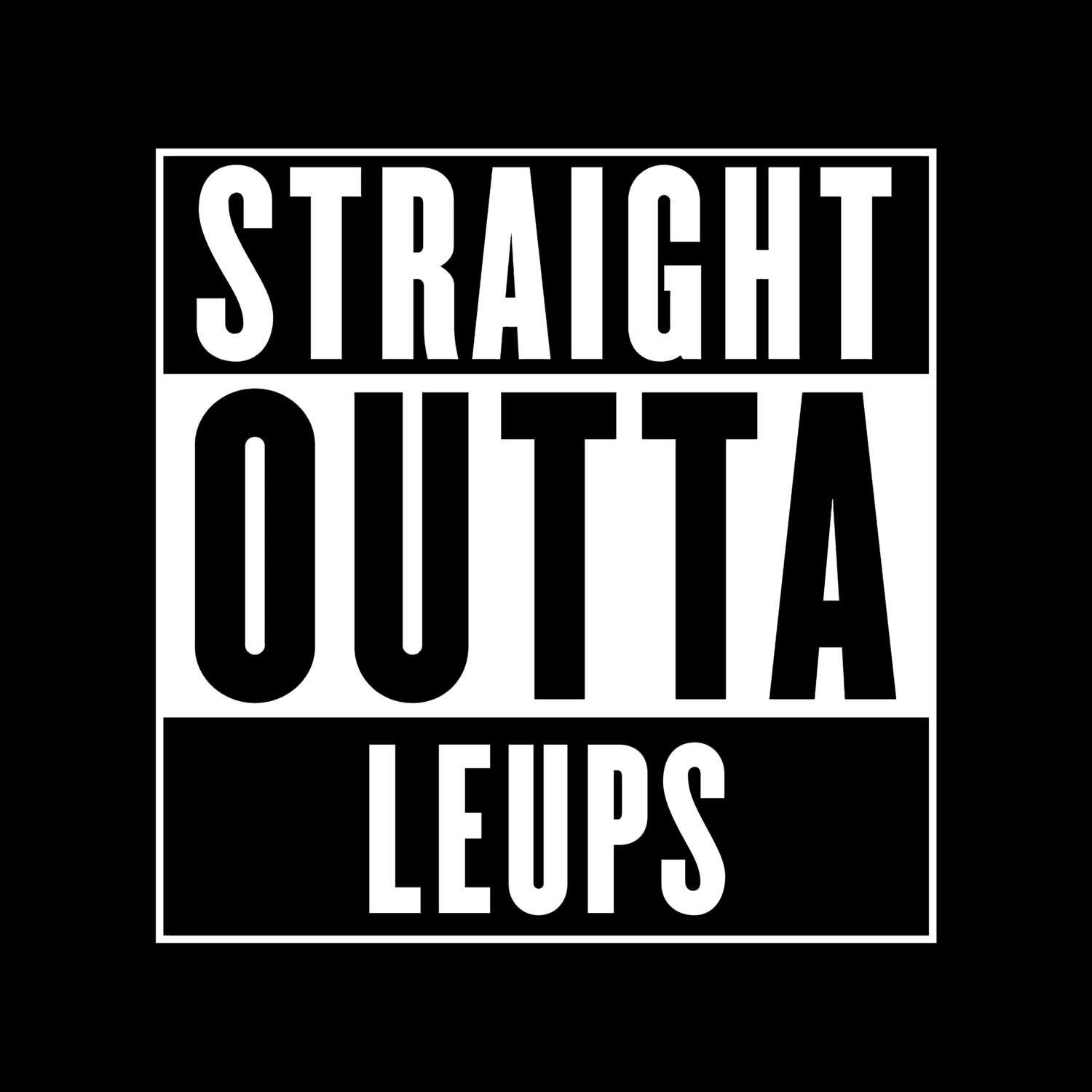 Leups T-Shirt »Straight Outta«