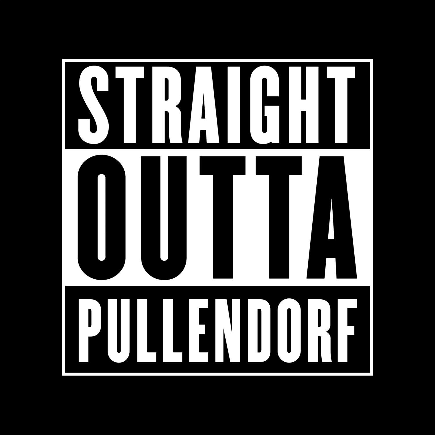 T-Shirt »Straight Outta« für den Ort »Pullendorf«