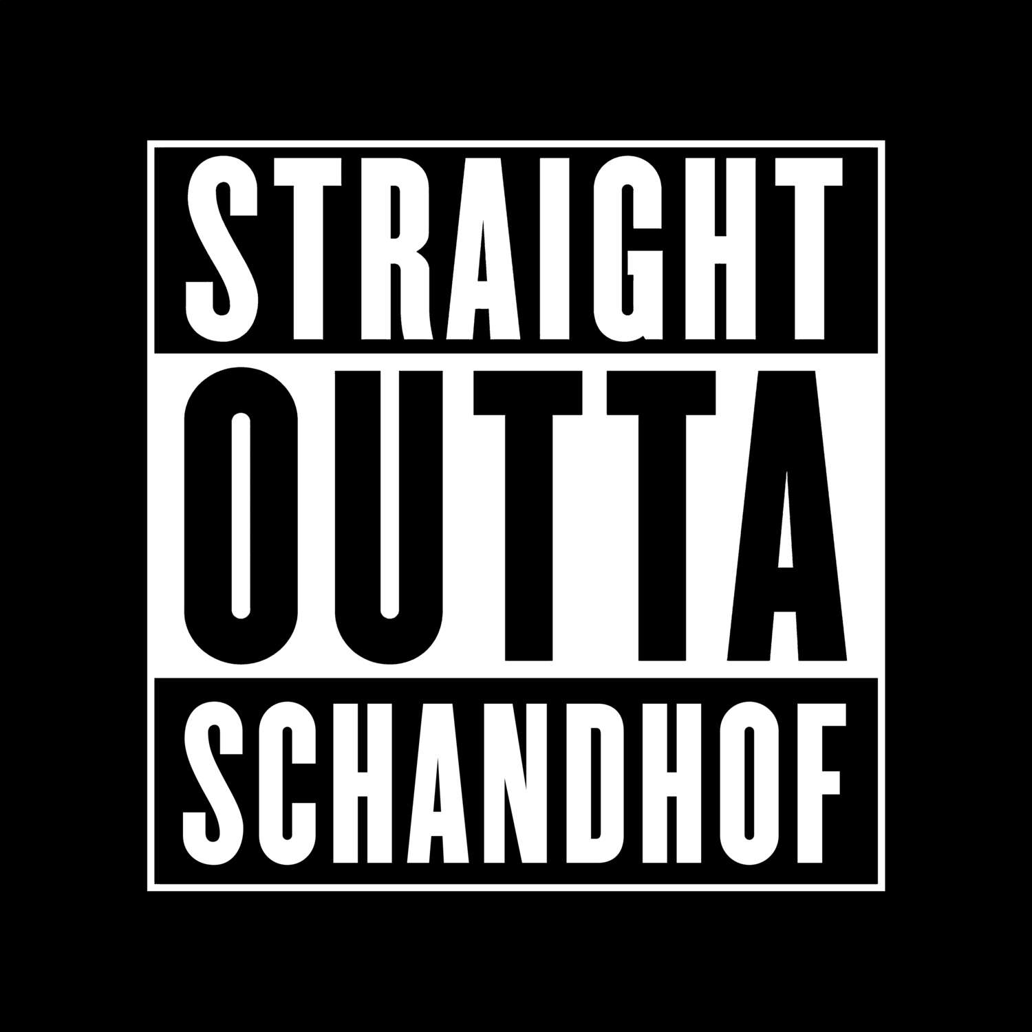 Schandhof T-Shirt »Straight Outta«