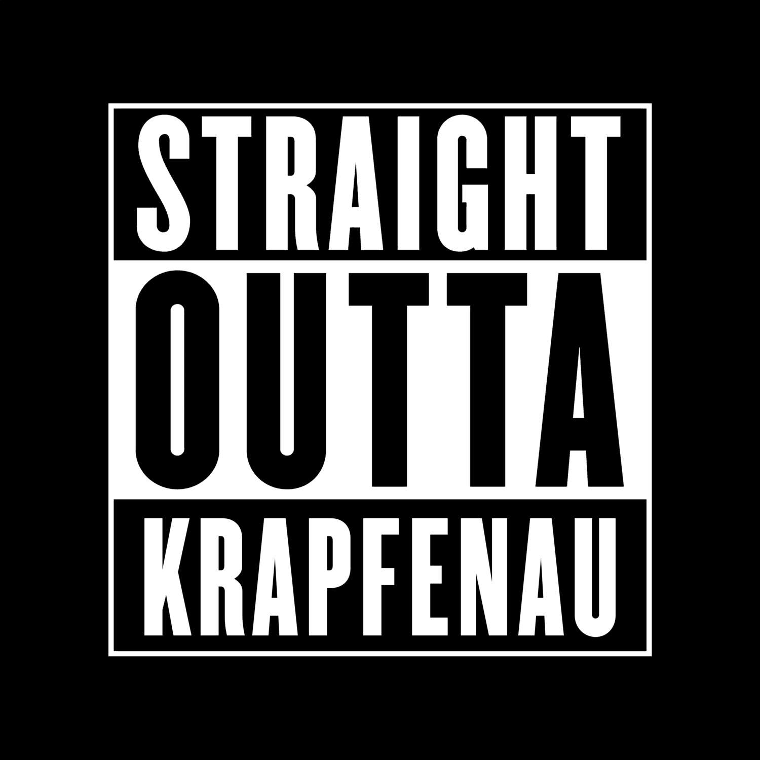 Krapfenau T-Shirt »Straight Outta«
