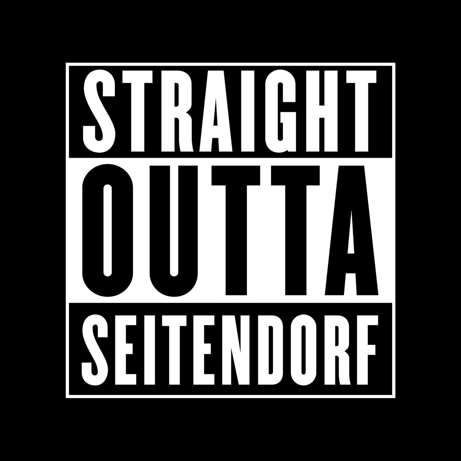 Seitendorf T-Shirt »Straight Outta«